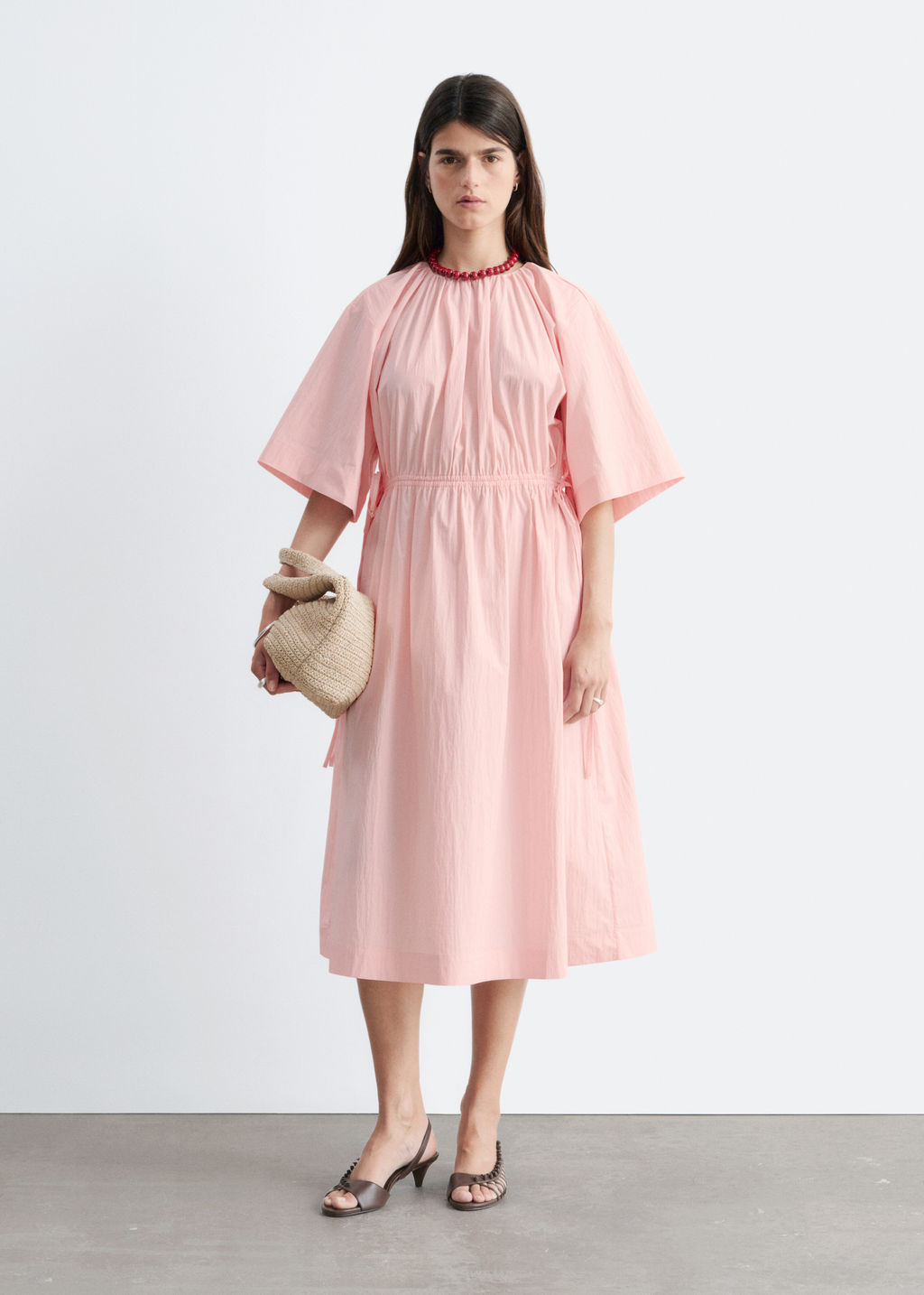 Vestido midi con cordones de ajuste - H&m фото 3