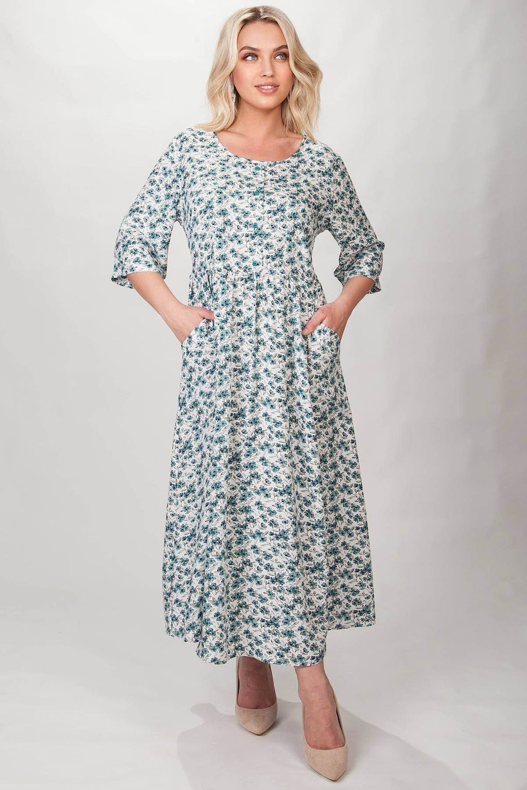 Платье штапель 5994/35/Молочный - Rise фото 6