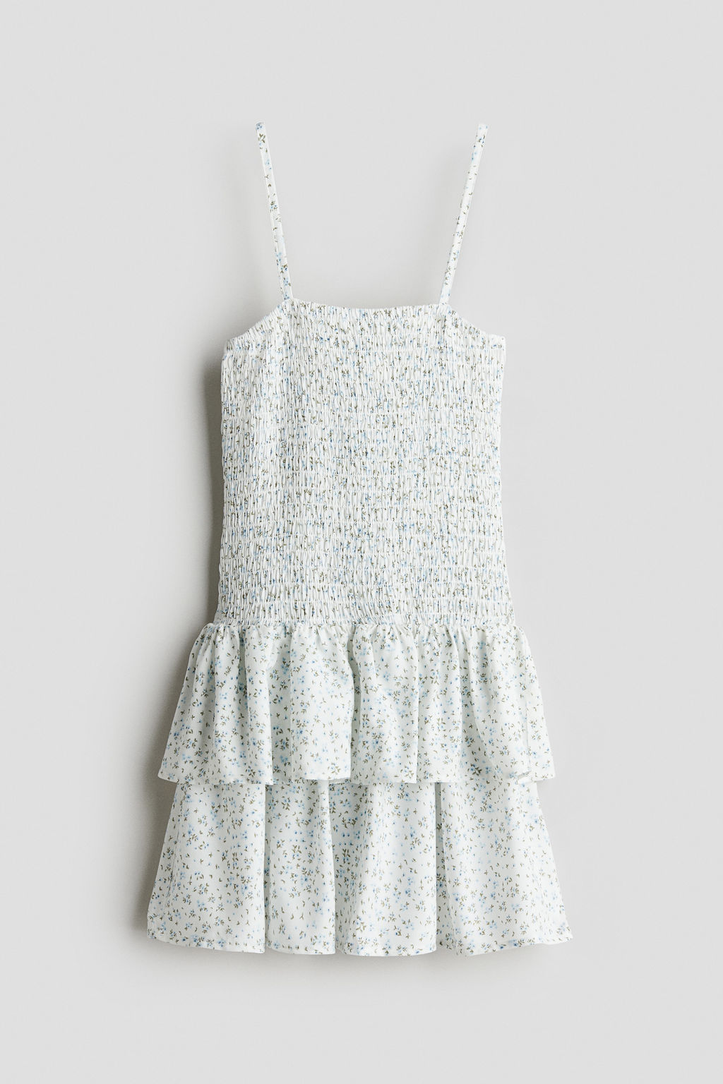 Vestido de tirantes con cuerpo nido de abeja - H&m фото 4
