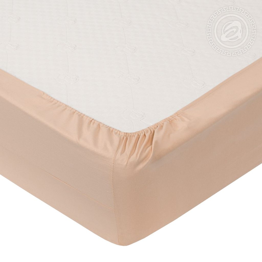 Простыня на резинке Персик 180*200/1 шт. - 180*200 DE LUXE Радуга-Актив с простынью на резинке - Артпостель фото 2