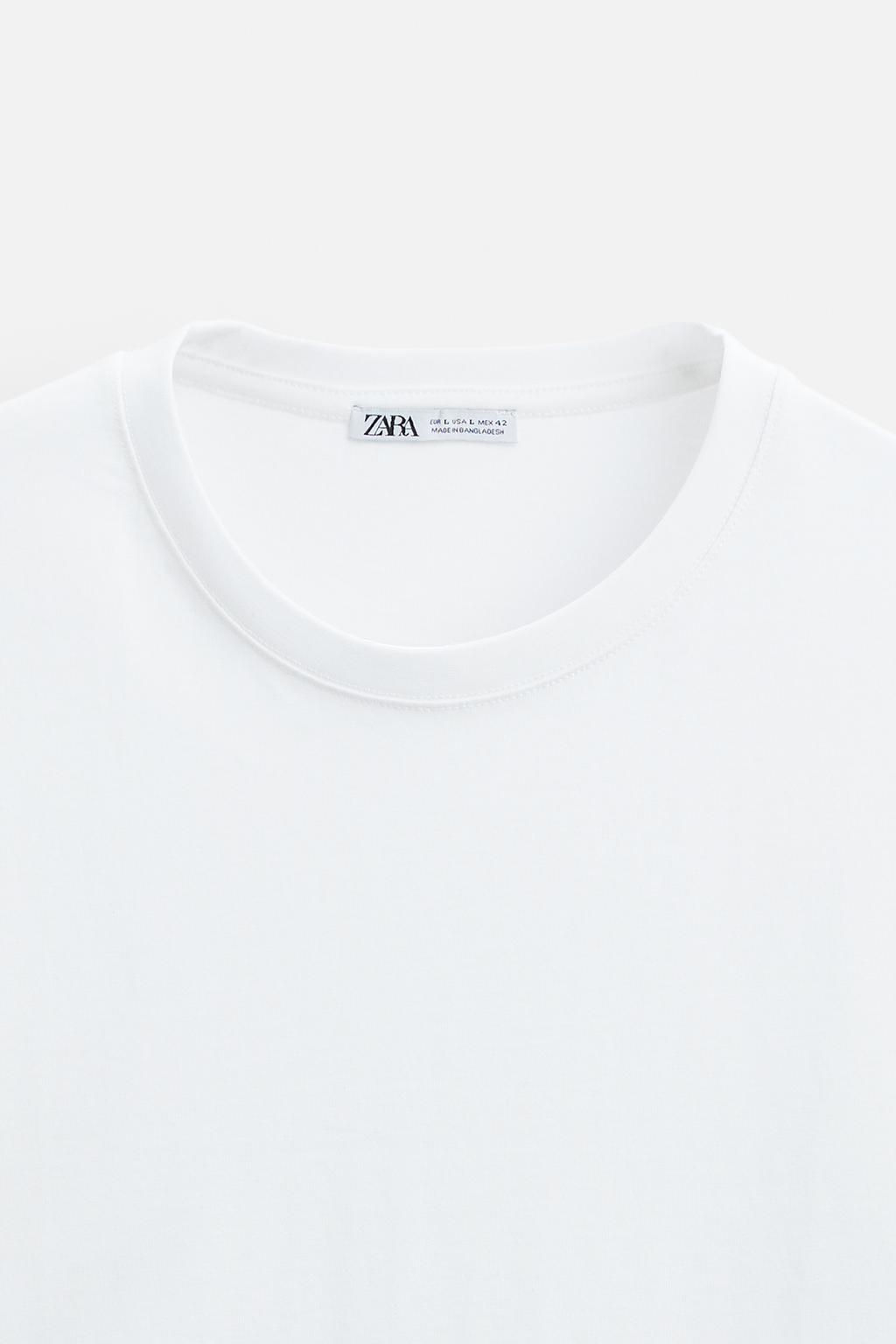 BASIC MEDIUM WEIGHT T-SHIRT - Zara фото 9