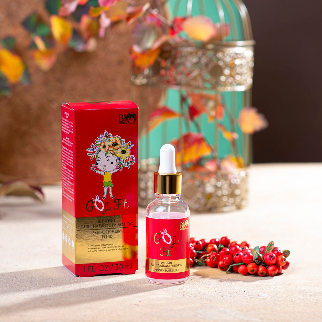 Bio World Goji Fit Флюид для гладкости волос 30мл