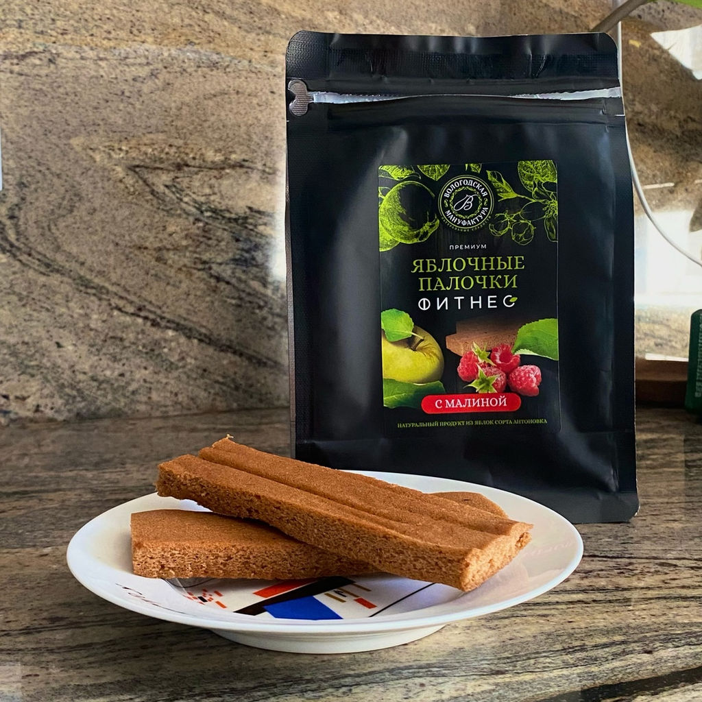 Яблочные палочки без сахара с малиной - Вологодская мануфактура фото 5
