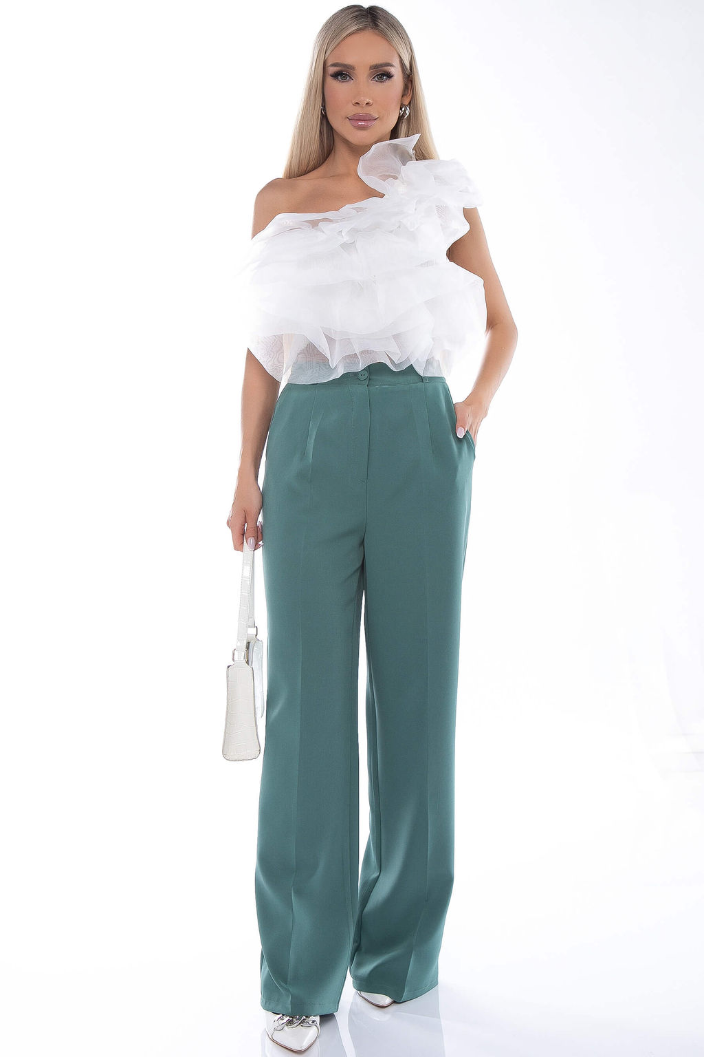 Брюки палаццо(беж) Б9051 - Lt collection фото 20