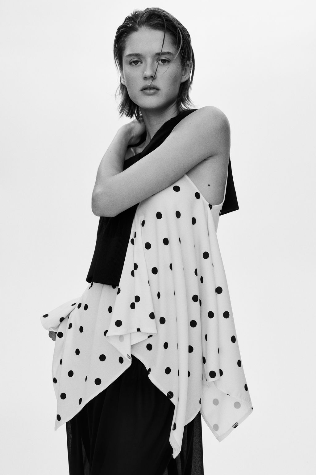 Top de corte holgado con tirantes espagueti - H&m фото 3