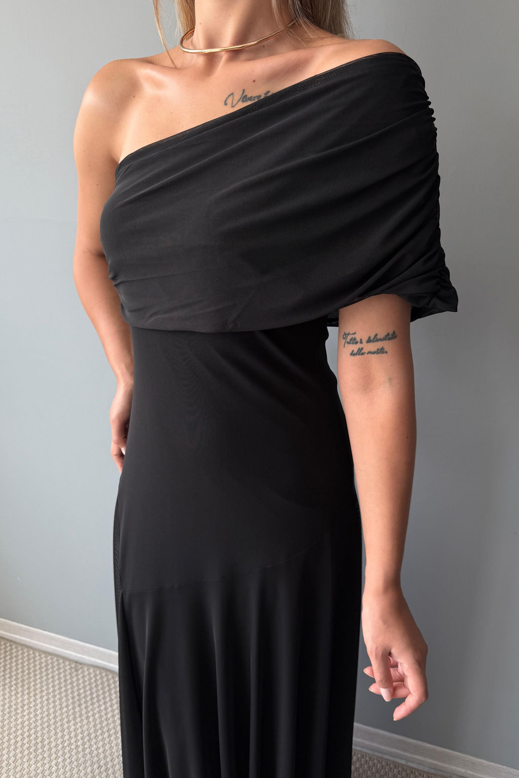 Ac?k Turuncu Desenli Kay?k Yaka Dokuma Maxi Abiye Gece Mezuniyet Elbisesi TPRSS25AE00190 - Trendyolmilla фото 20