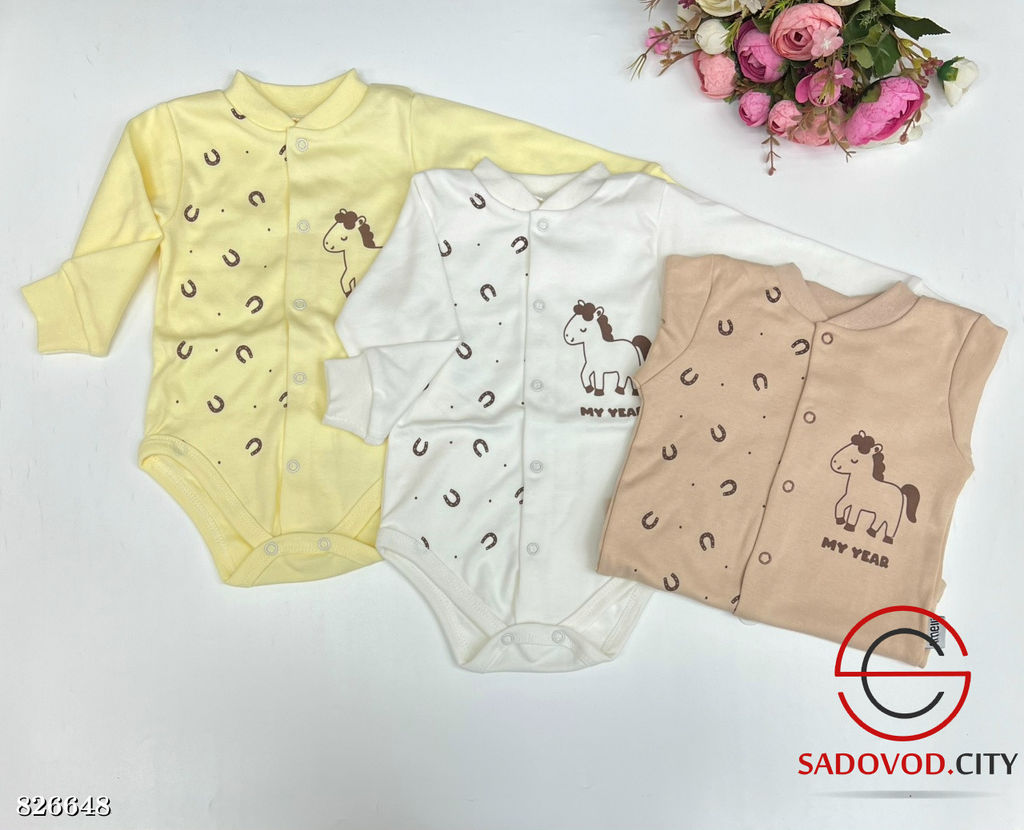 Боди кофта для малышей с рисунком - Bruno фото 2