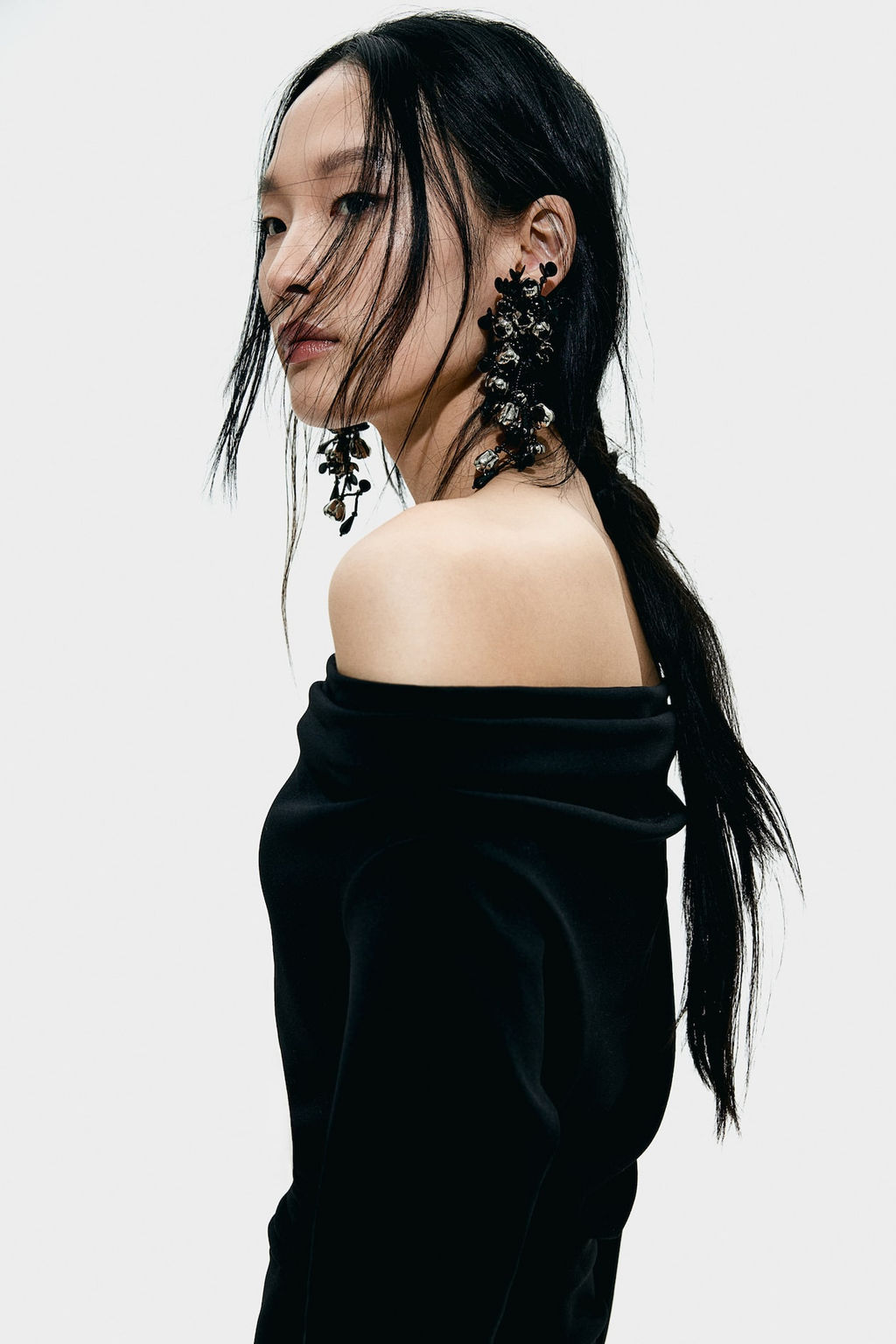 Vestido off-the-shoulder drapeado - H&m фото 3