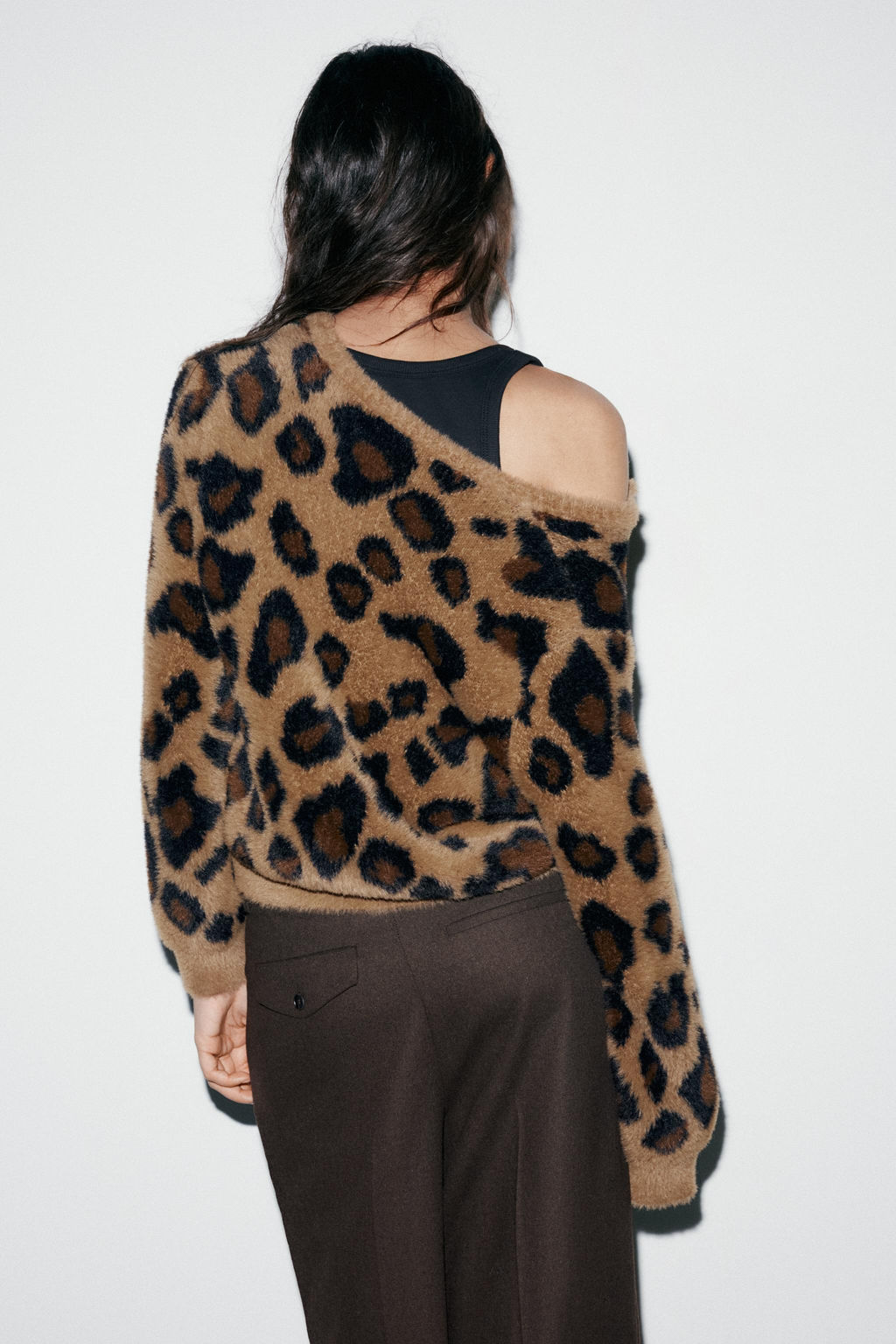 ANIMAL JACQUARD KNIT CARDIGAN - Zara фото 13