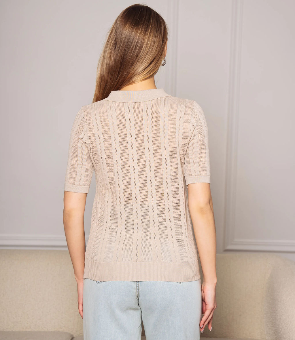 Футболка #КТ8209, бежевый - Dommod фото 3