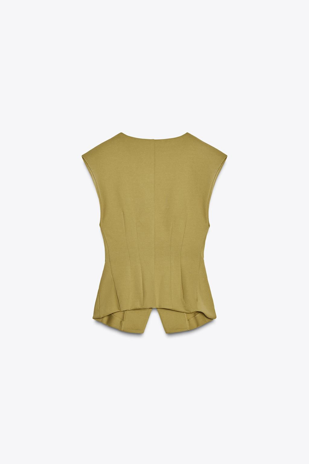 INTERLOCK SLEEVELESS TOP - Zara фото 12