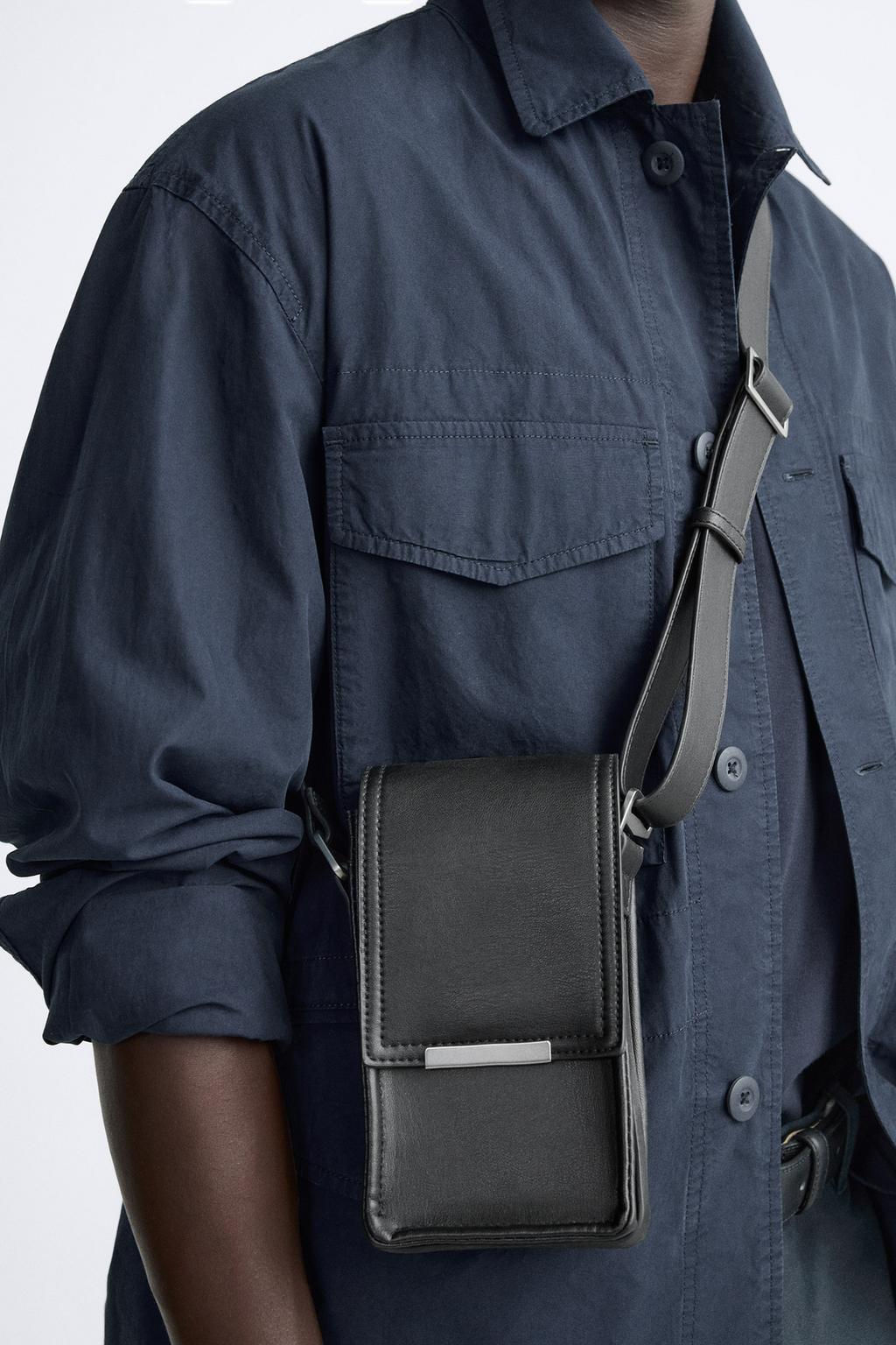 MINI CROSSBODY BAG WITH FLAP - Zara фото 3