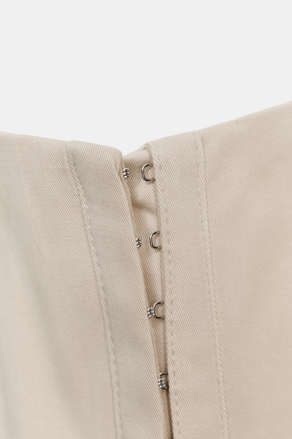 VESTIDO CORTO CORSETERO / Beige - Zara фото 6