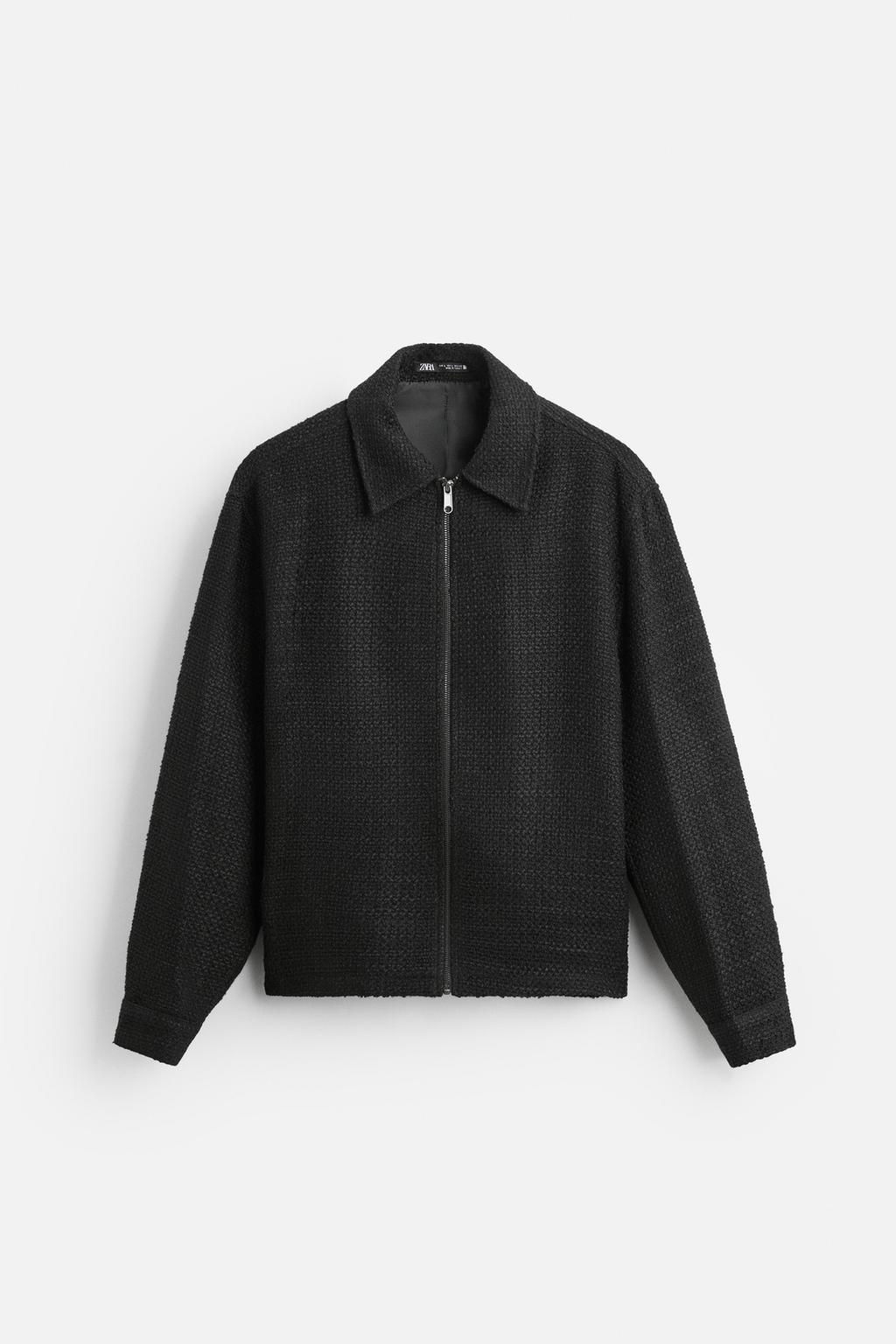TEXTURED ZIP-UP OVERSHIRT - Zara фото 15