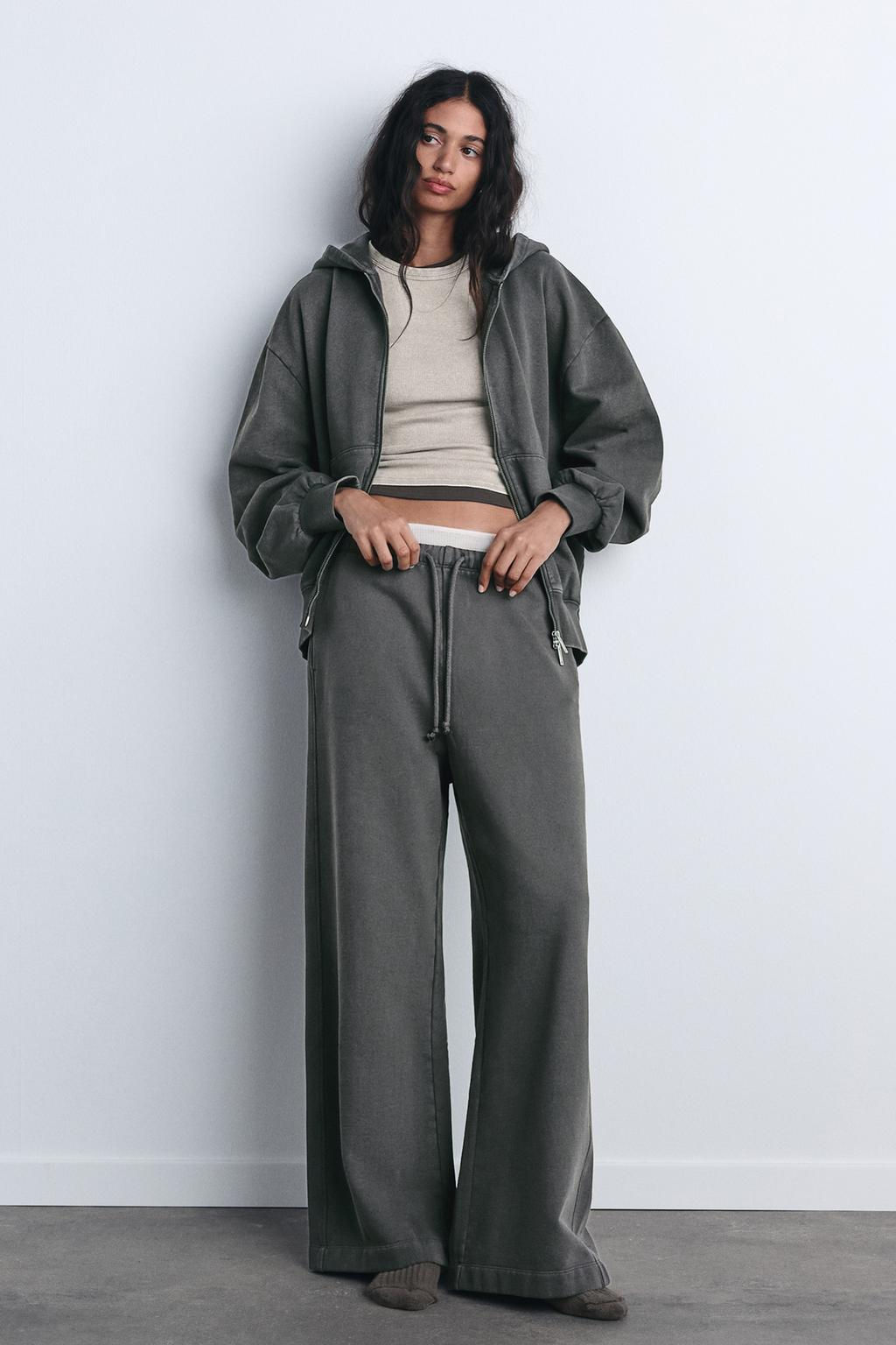 STRAIGHT-LEG PLUSH TROUSERS - Zara фото 2