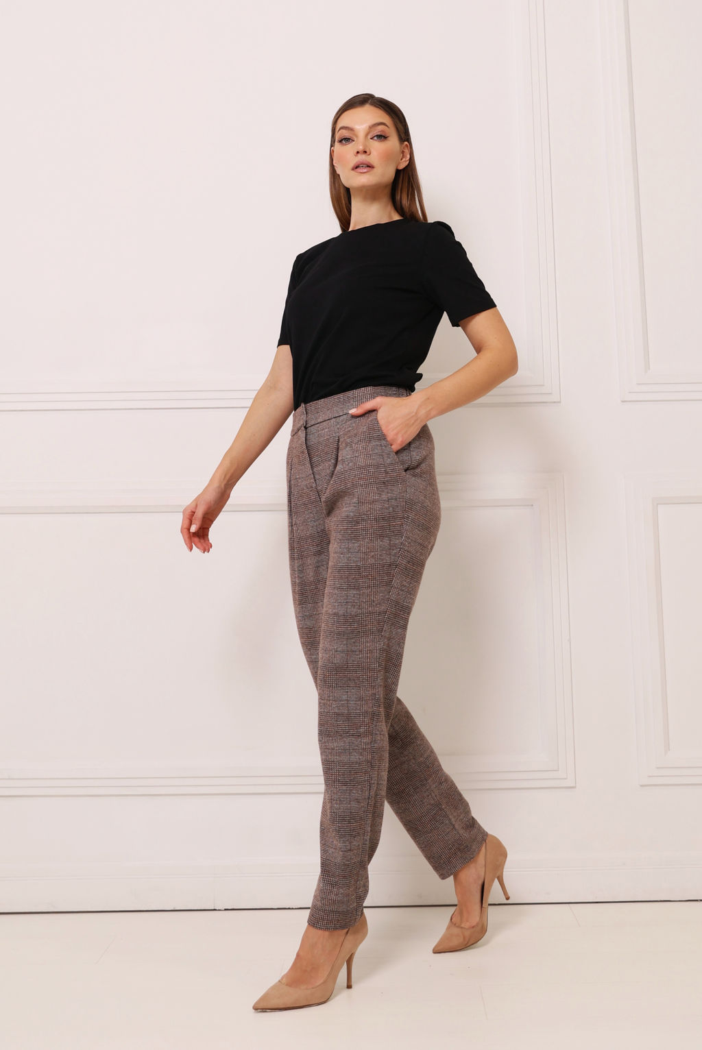 Брюки из костюмного трикотажа - Looklikecat фото 4