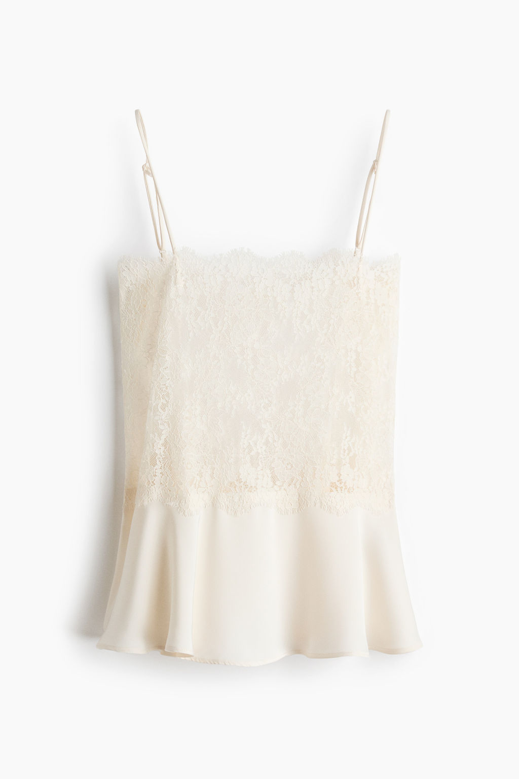 Top de encaje con tirantes finos - H&m фото 2