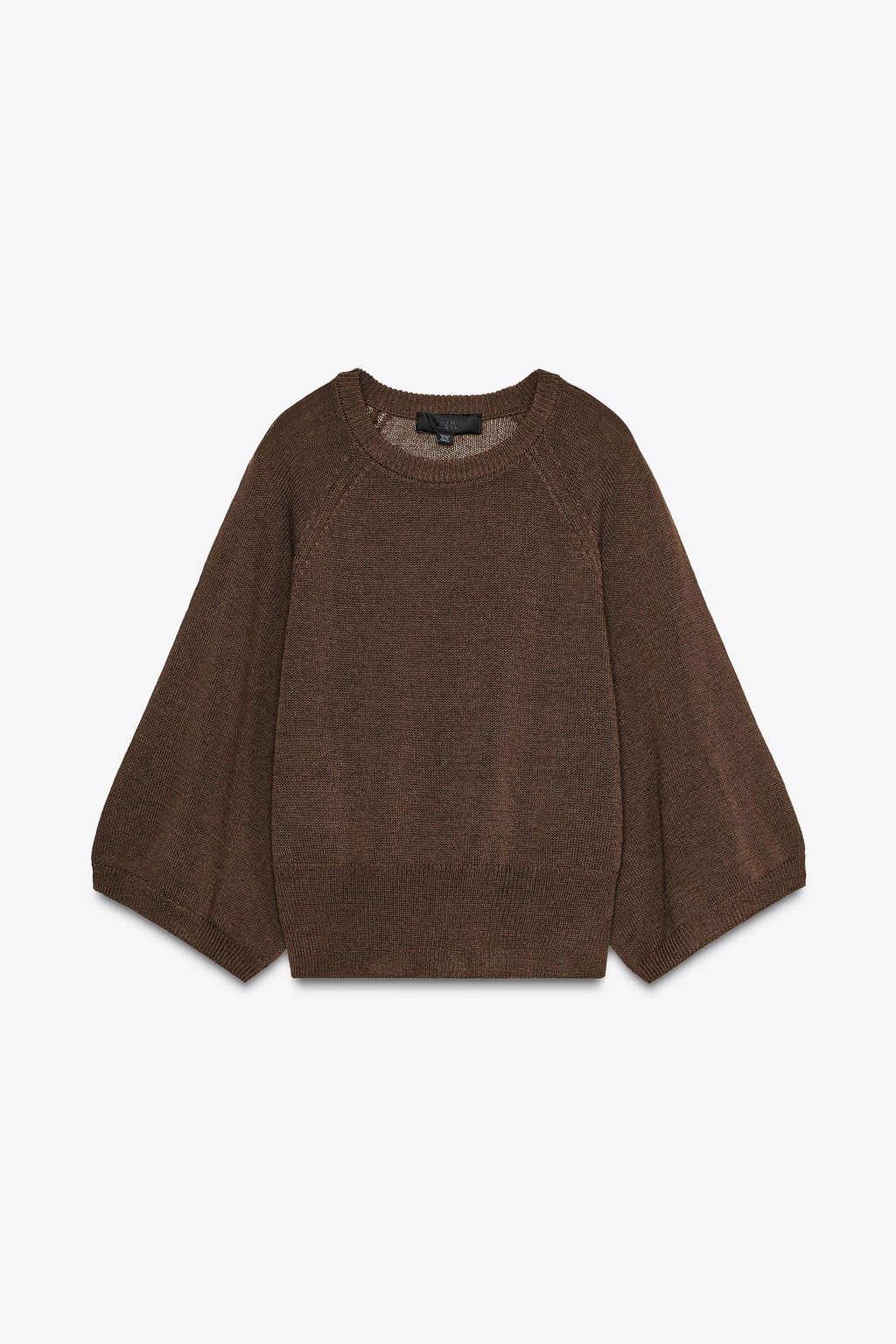 KNIT SWEATER WITH LOOSE-FIT SLEEVES