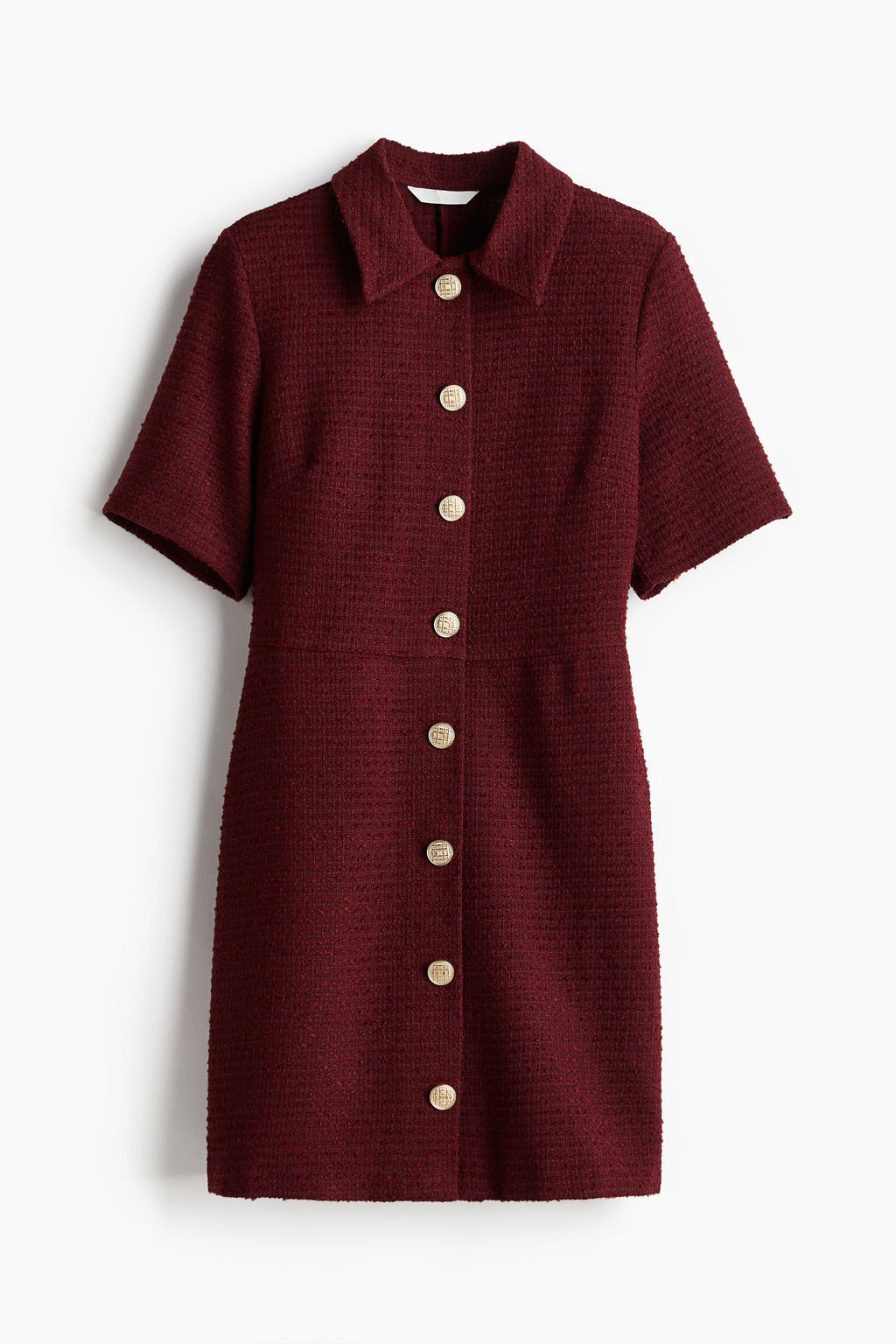 Vestido de boucl? con botones