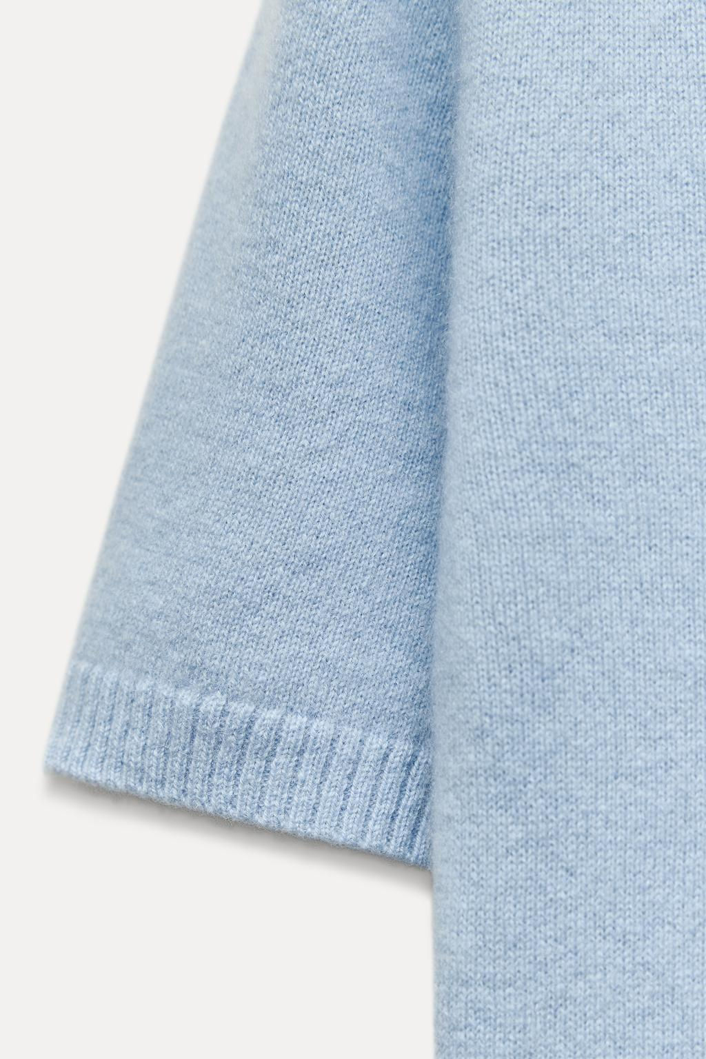 BASIC 100% CASHMERE SHORT SLEEVE TOP - Zara фото 19