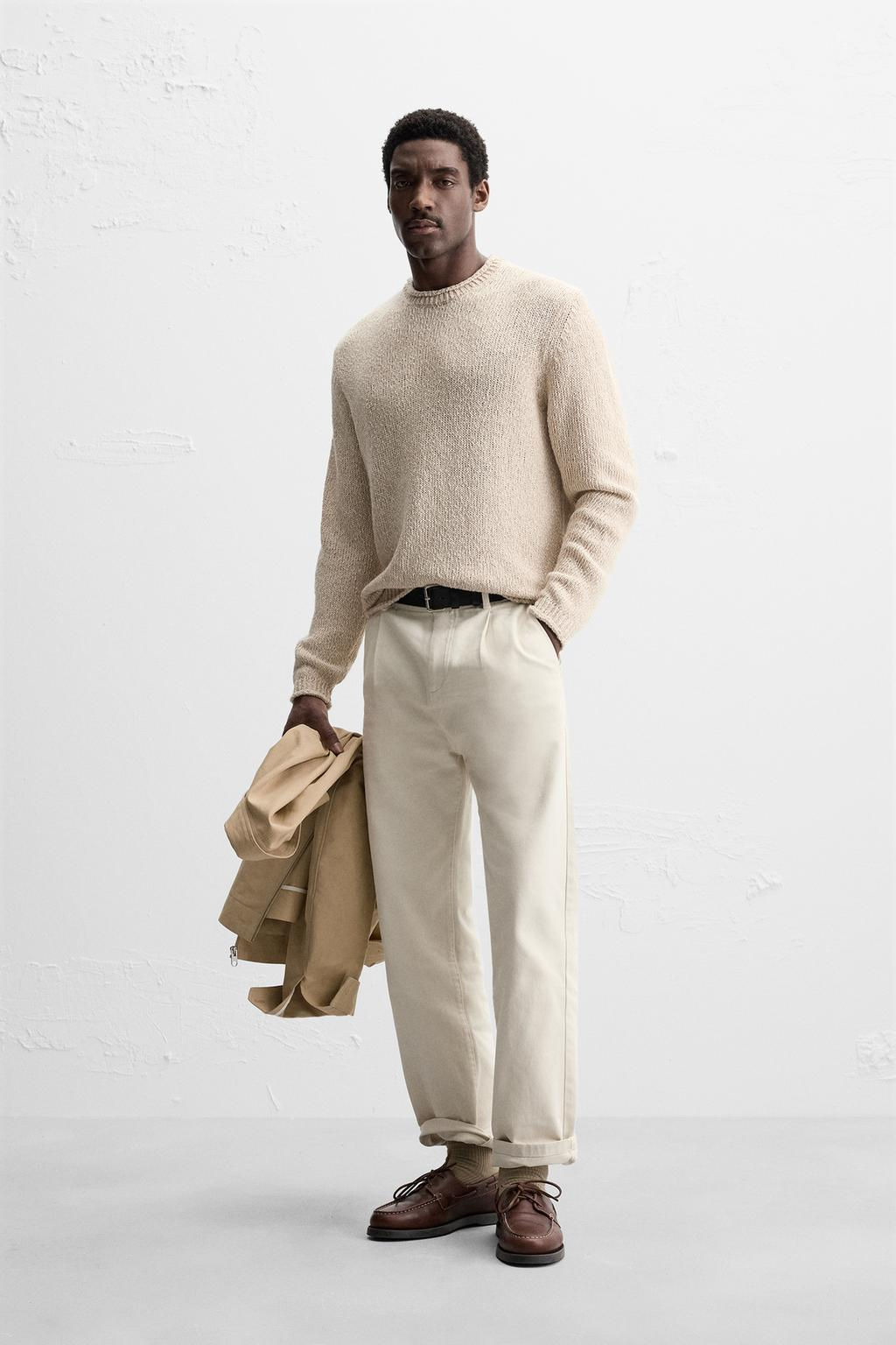 RUSTIC TEXTURED KNIT SWEATER - Zara фото 2