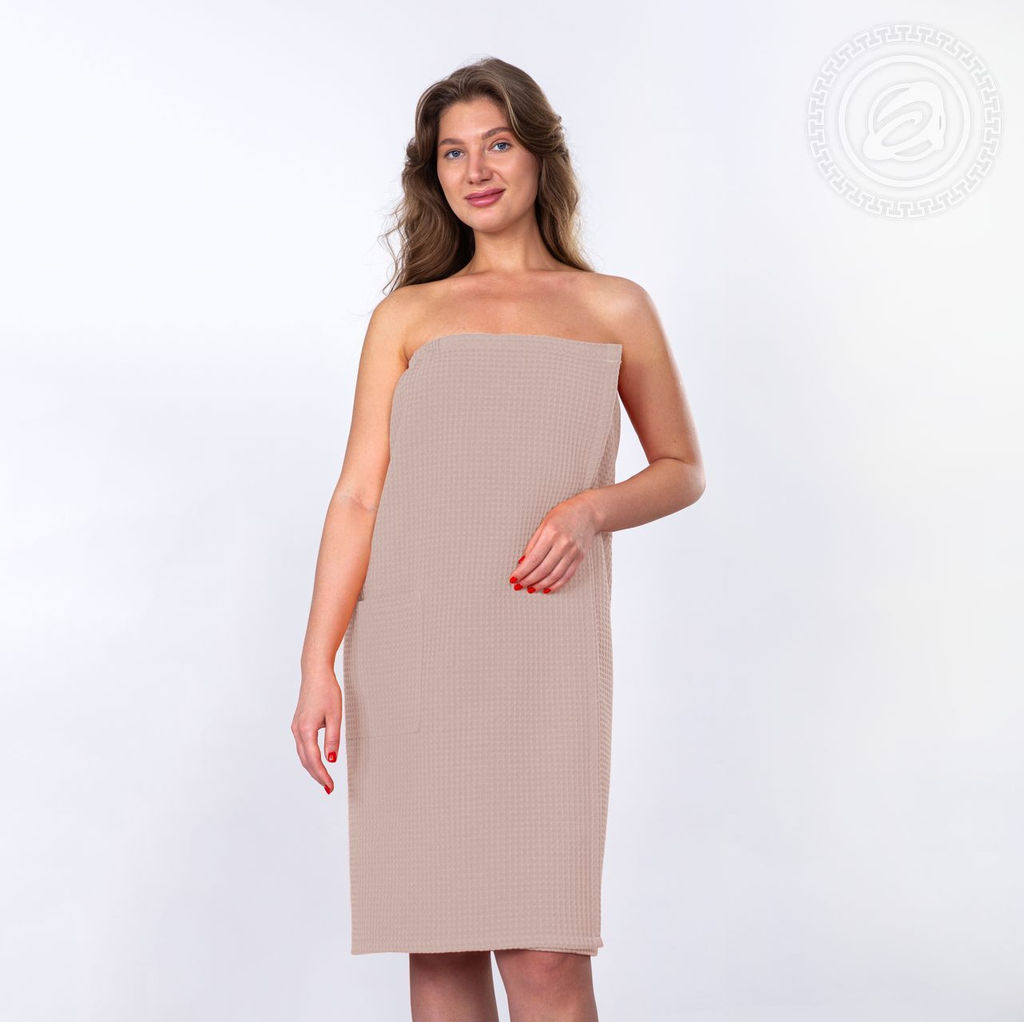 Килт для бани и сауны женский (бежевый) 100*150/1 шт. - 100*150 Для бани и сауны