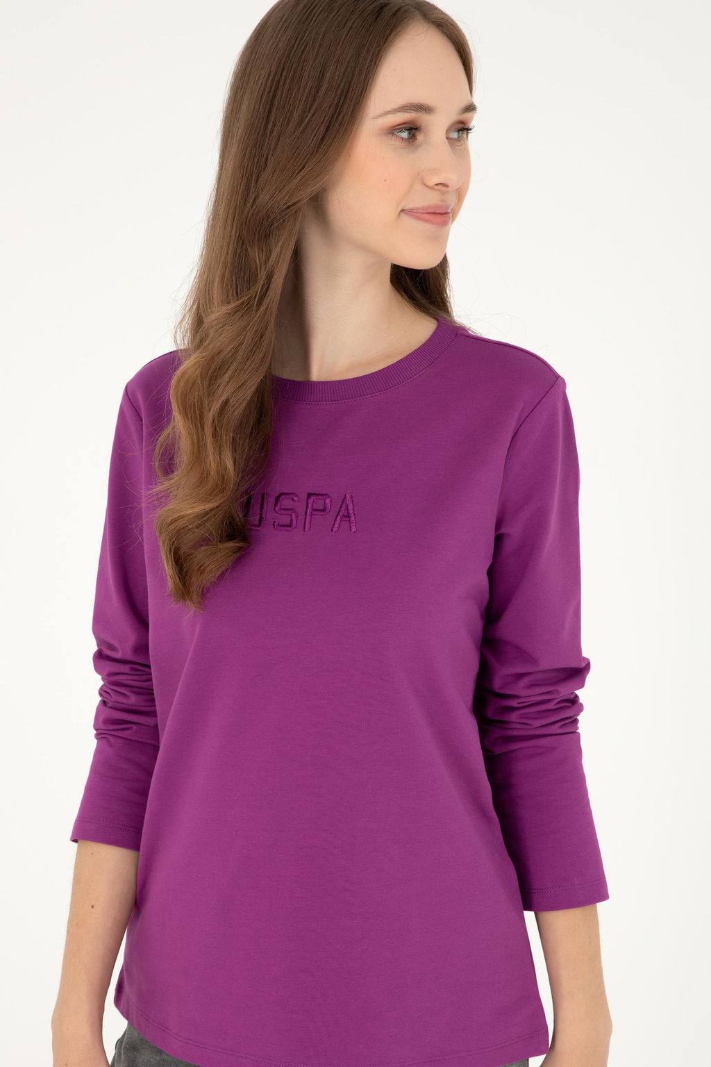 Женский фиолетовый свитшот Неожиданная скидка в корзине - U.s. polo assn фото 3