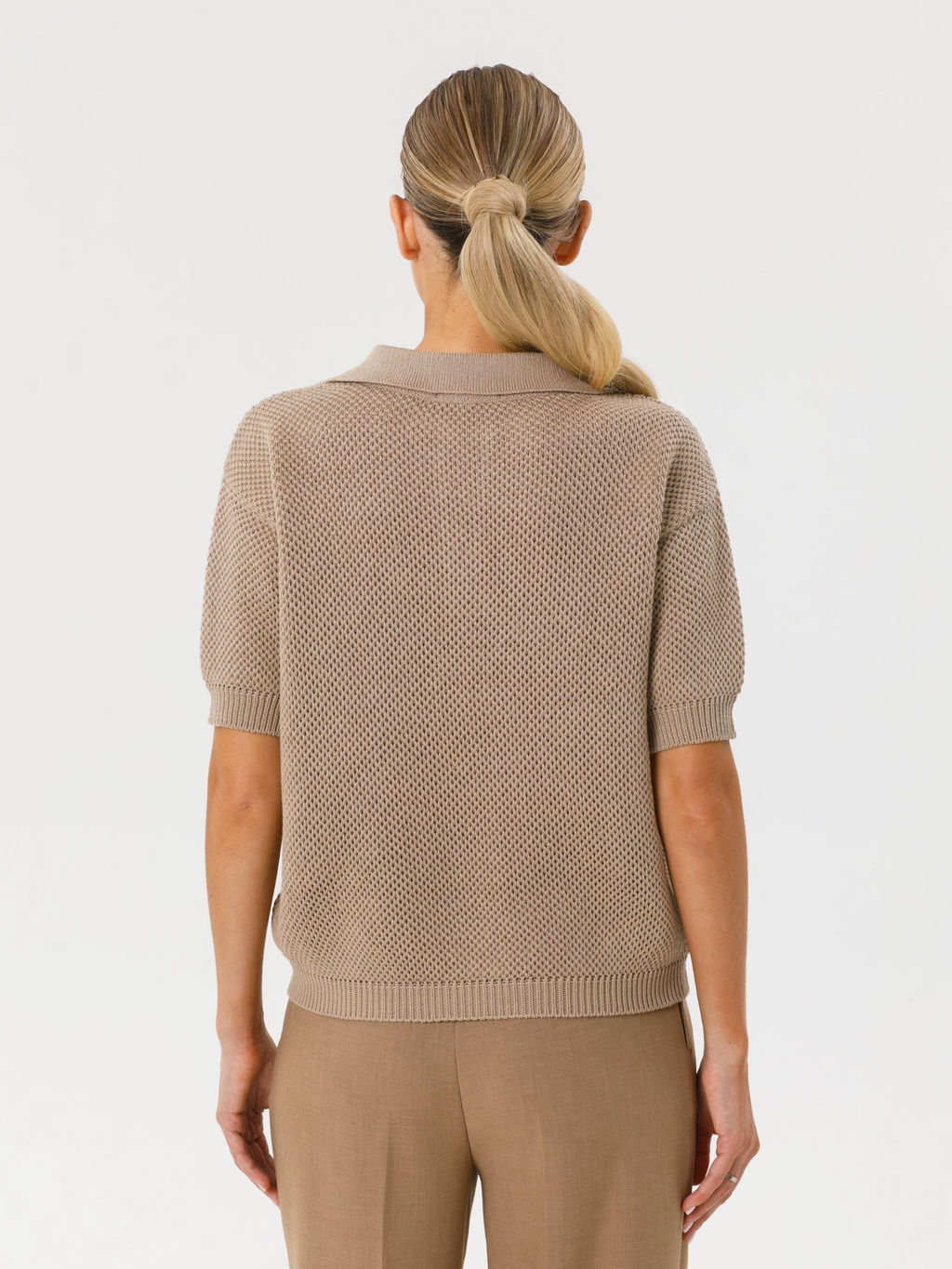 Блузка поло вязаная - Stilla фото 4
