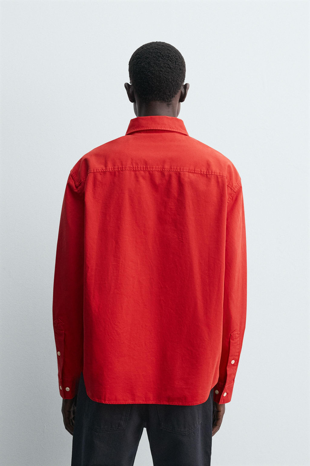 COMPACT COTTON RELAXED FIT SHIRT - Zara фото 3