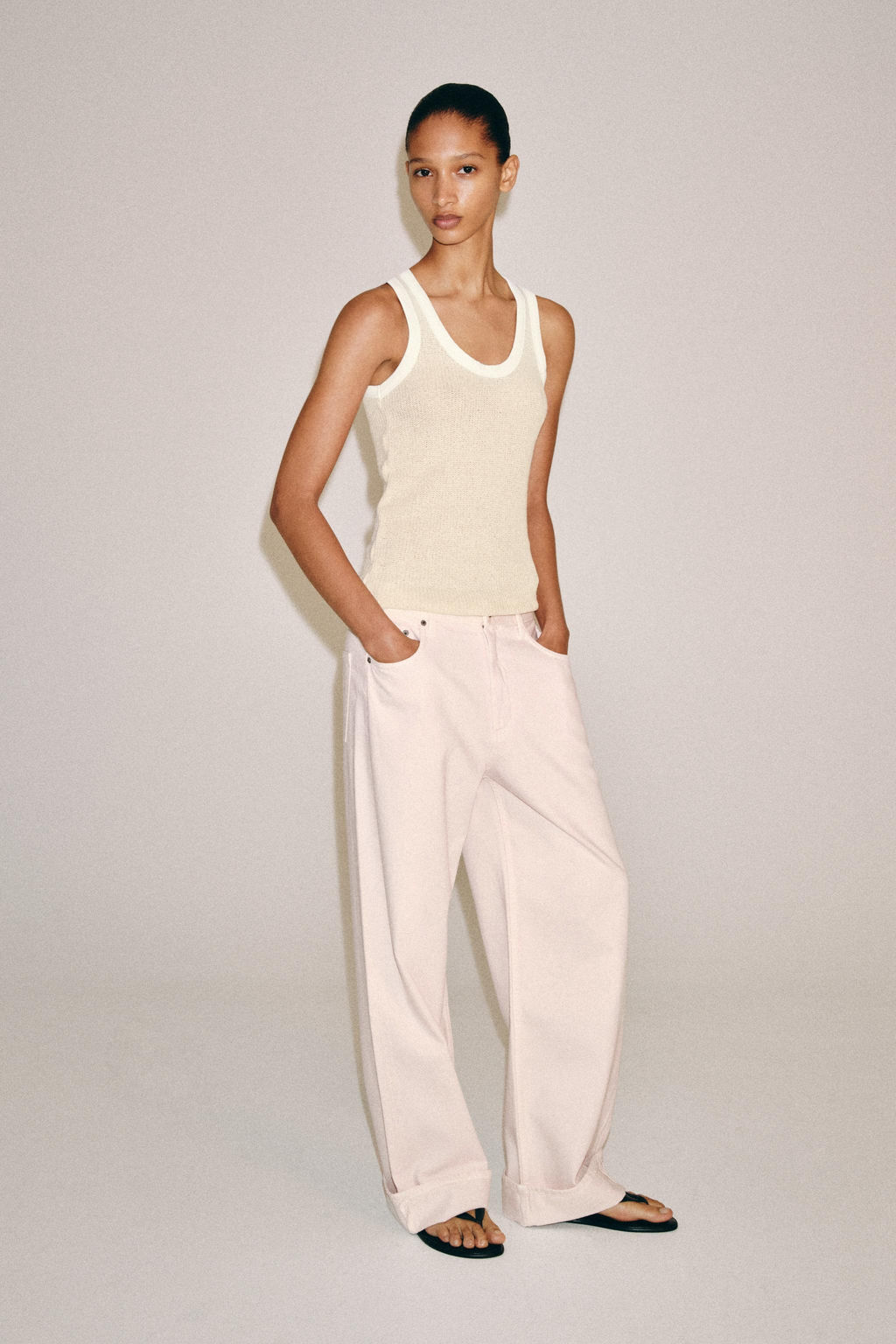ZW COLLECTION 100% LINEN TOP WITH TIES - Zara фото 27