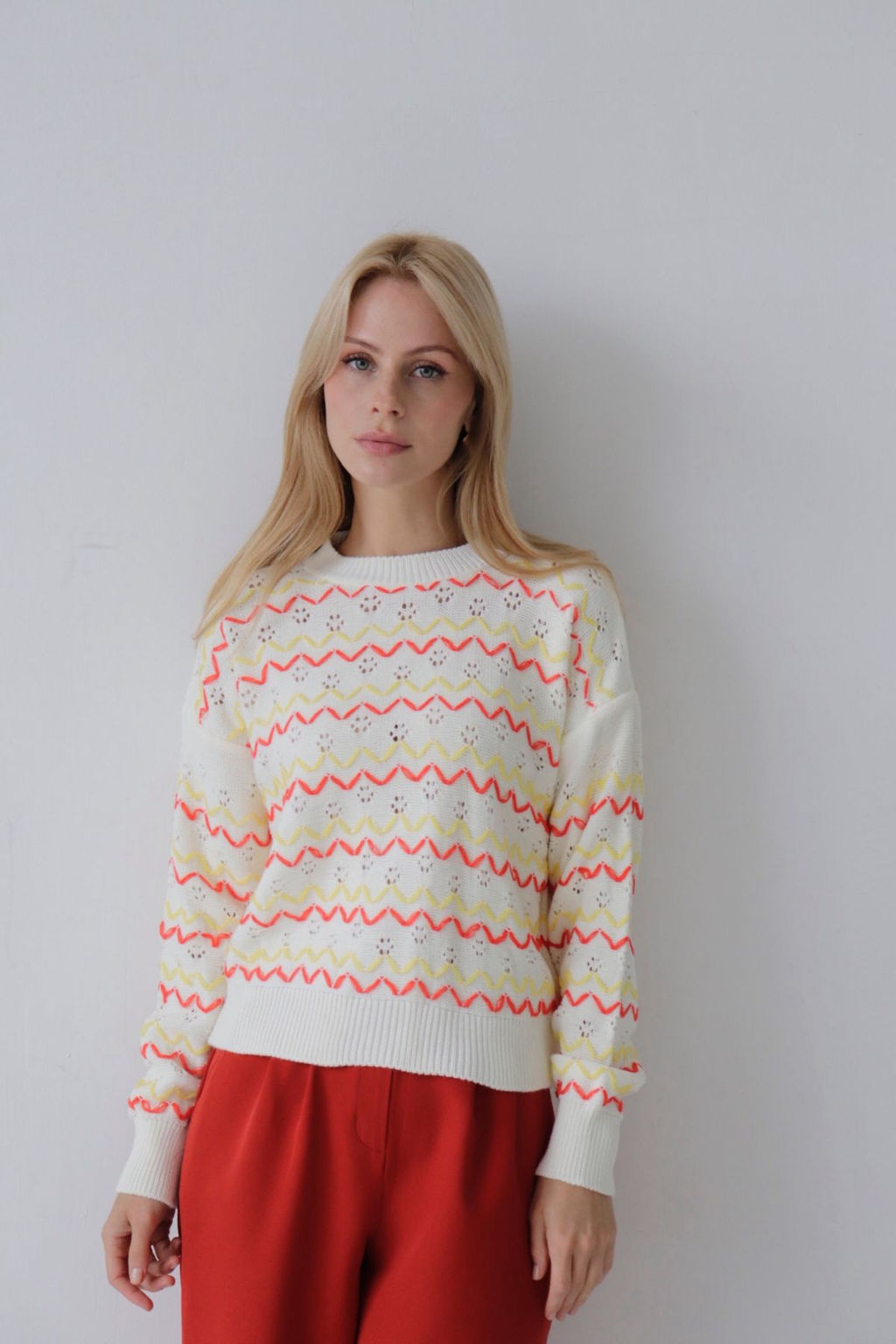 10237 Джемпер белый с декором - Martichelli фото 18