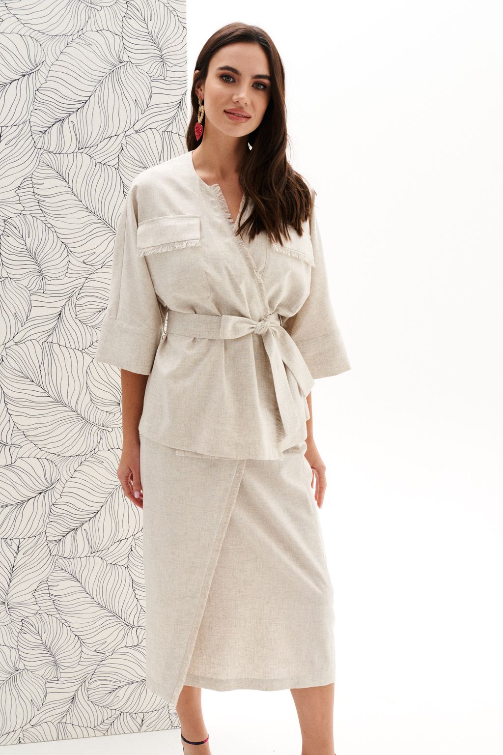 Комплект изо льна с вискозой - Elletto фото 9