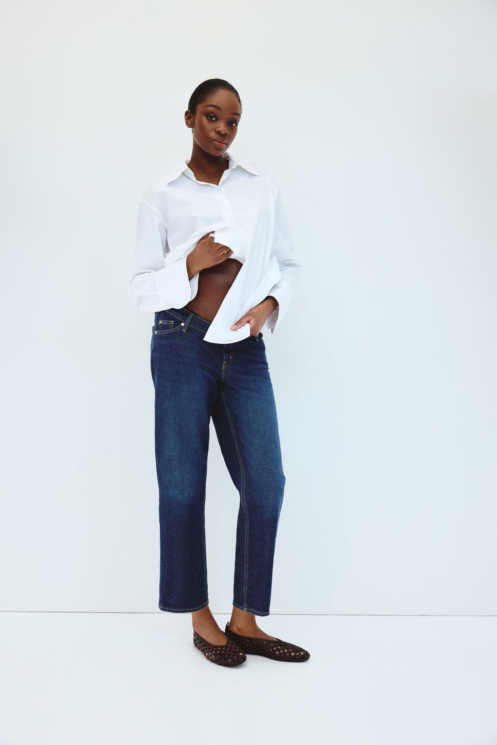 MAMA Straight Ankle Jeans - H&m фото 4