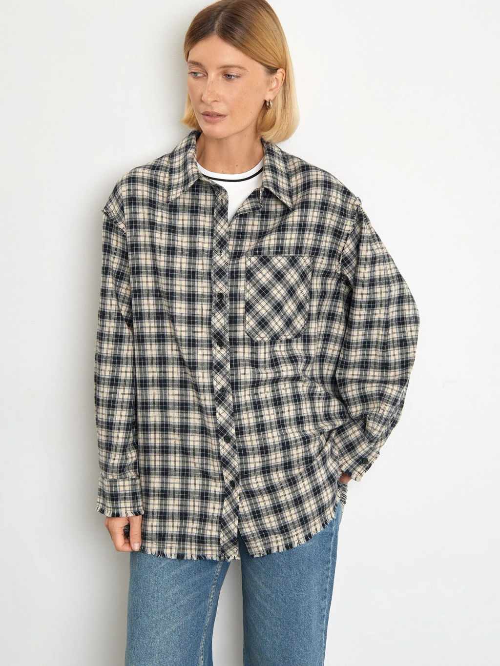 EMKA // Рубашка с необработанным краем  фото 8