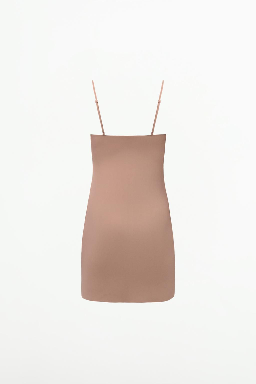 SHORT SHAPEWEAR SLIP DRESS - Zara фото 15