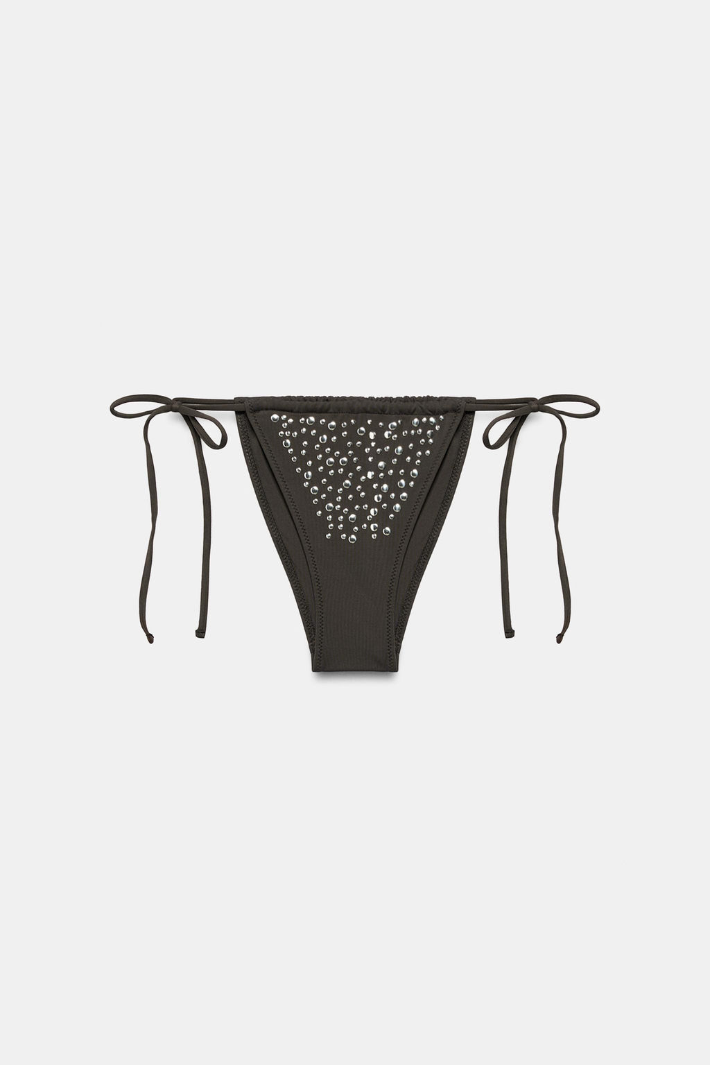 BRAGUITA BIKINI CORTINILLA LAZADAS / Marr?n - Zara фото 8