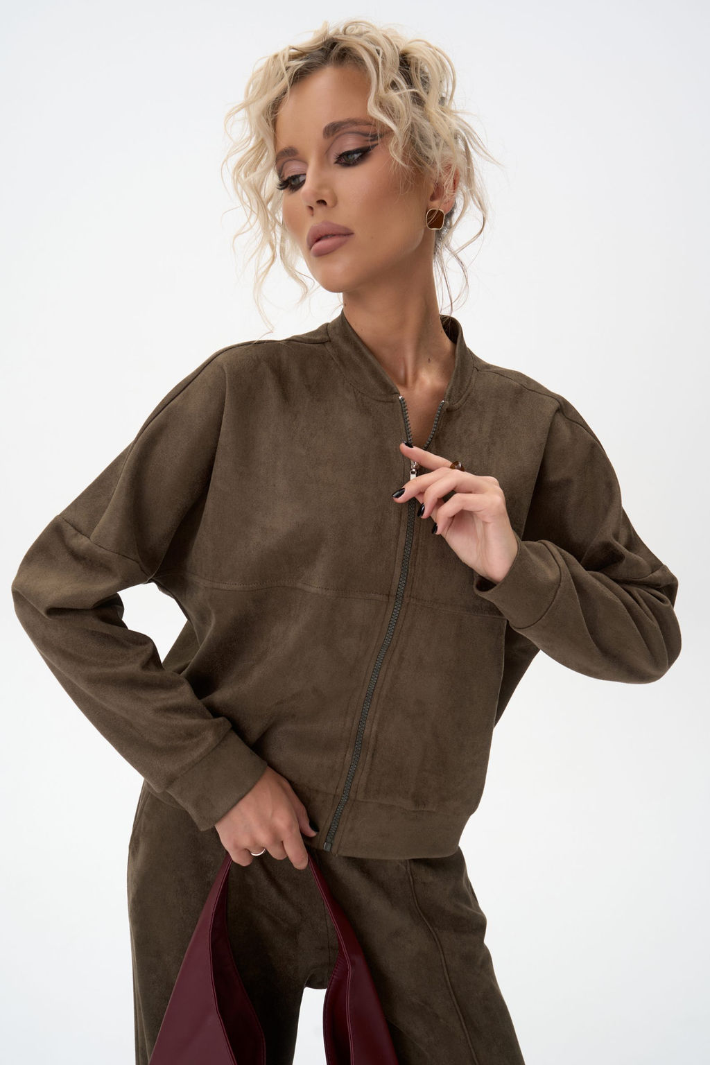 Бомбер Майли (оливковый) - Эльза фото 15