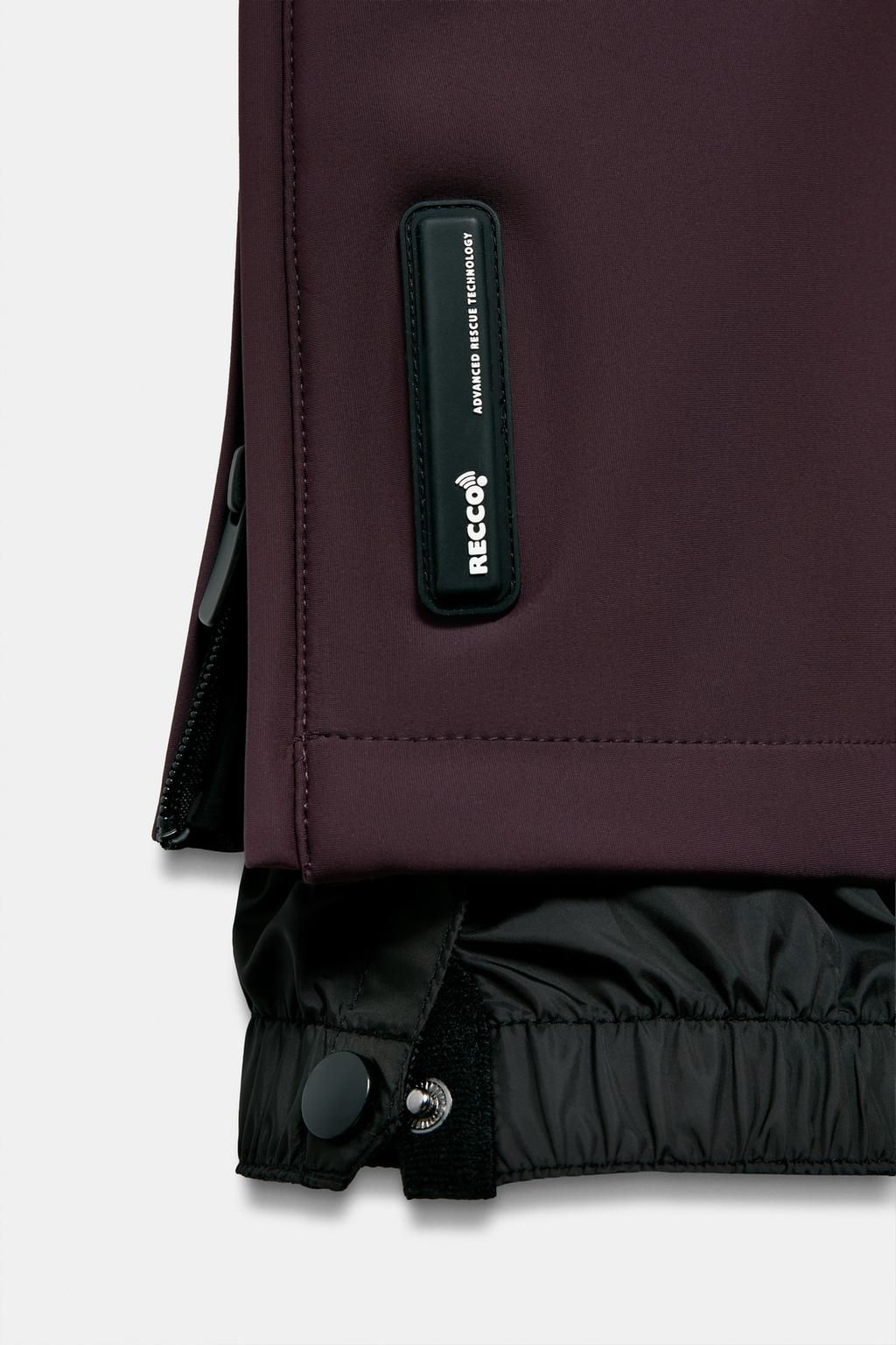 FLARE WATER-RESISTANT WINDPROOF RECCO® TECHNOLOGY SKI COLLECTION TROUSERS, CHARACTERISTICS - Zara фото 33