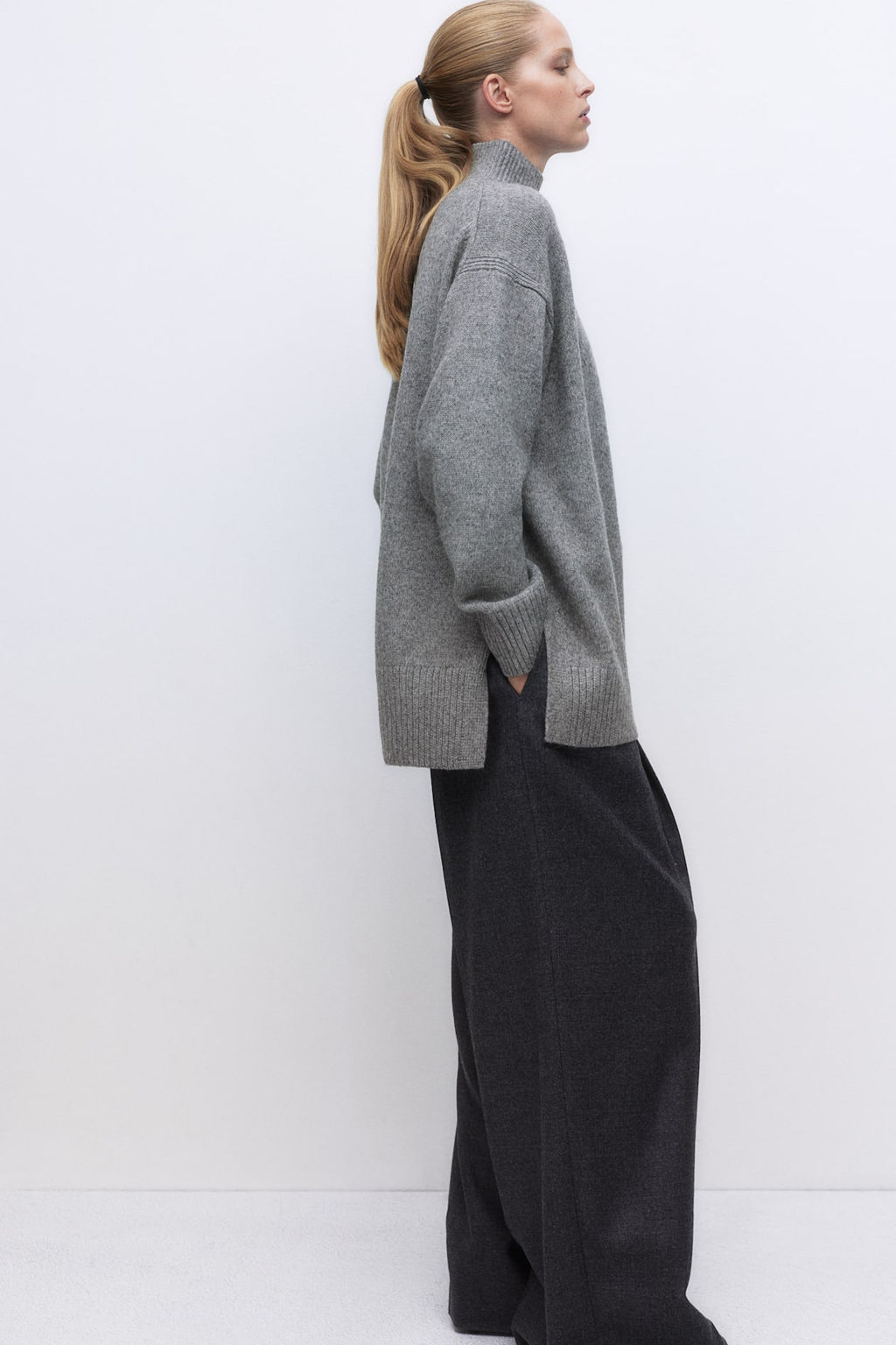 Jersey oversize de cuello alto - H&m фото 4