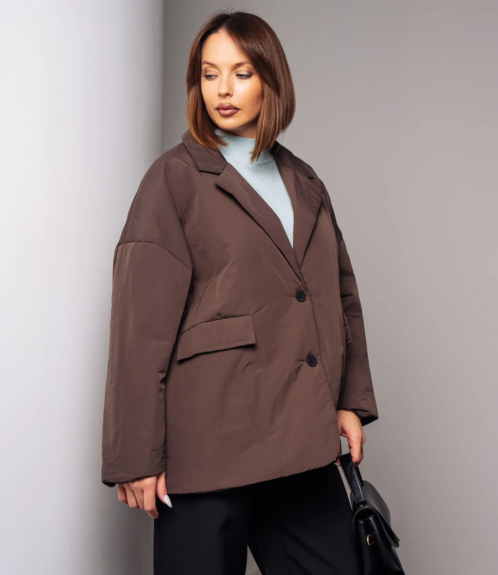 Куртка #КТ2126 (2), тёмно-коричневый