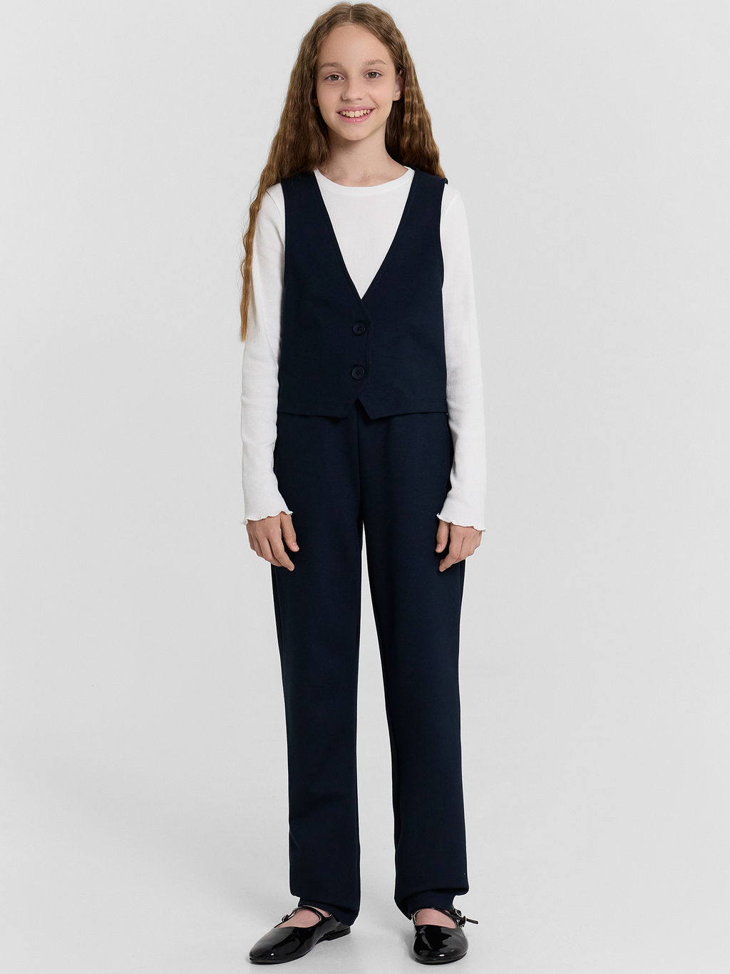 Жилет для девочек синий - Mark formelle фото 4