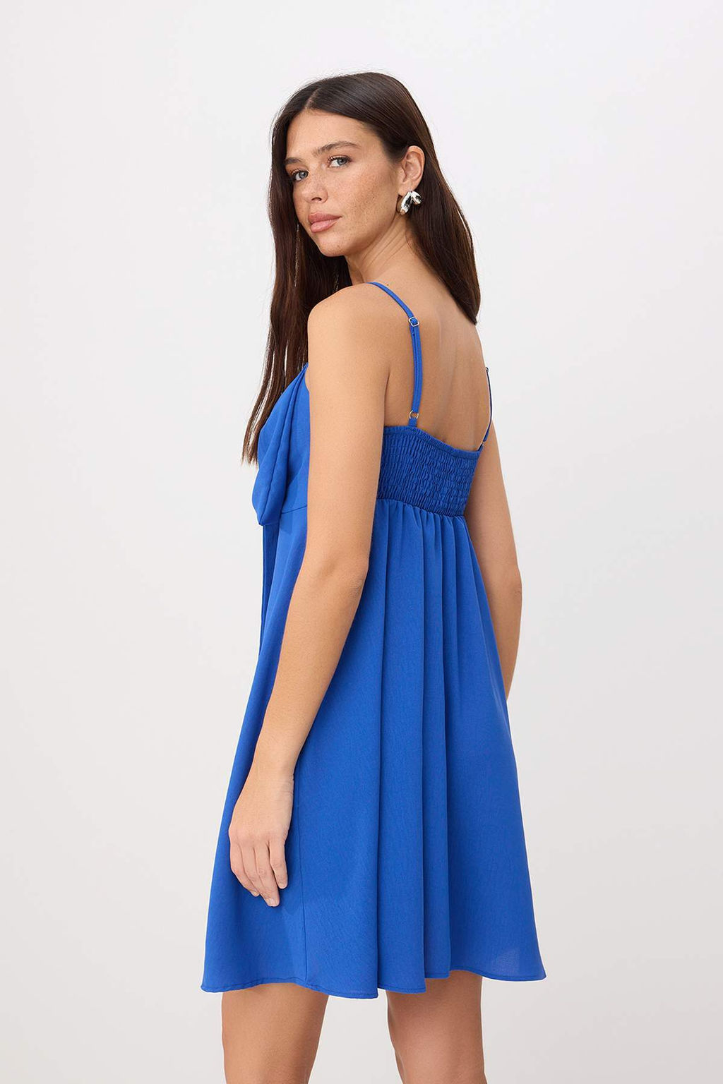 Saks Ask?l? Mini Kurdele Detayl? Dokuma Elbise TWOSS26EL00983 - Trendyolmilla фото 4