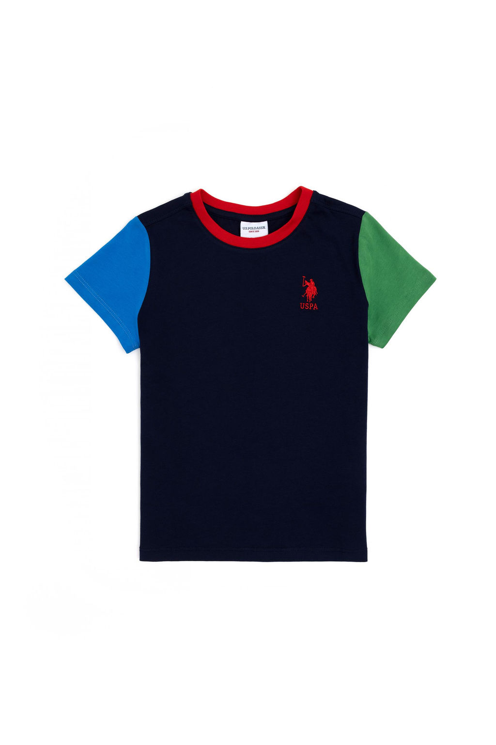 Футболка U.S. Polo Assn для мальчиков хлопок темно-синяя  фото 12