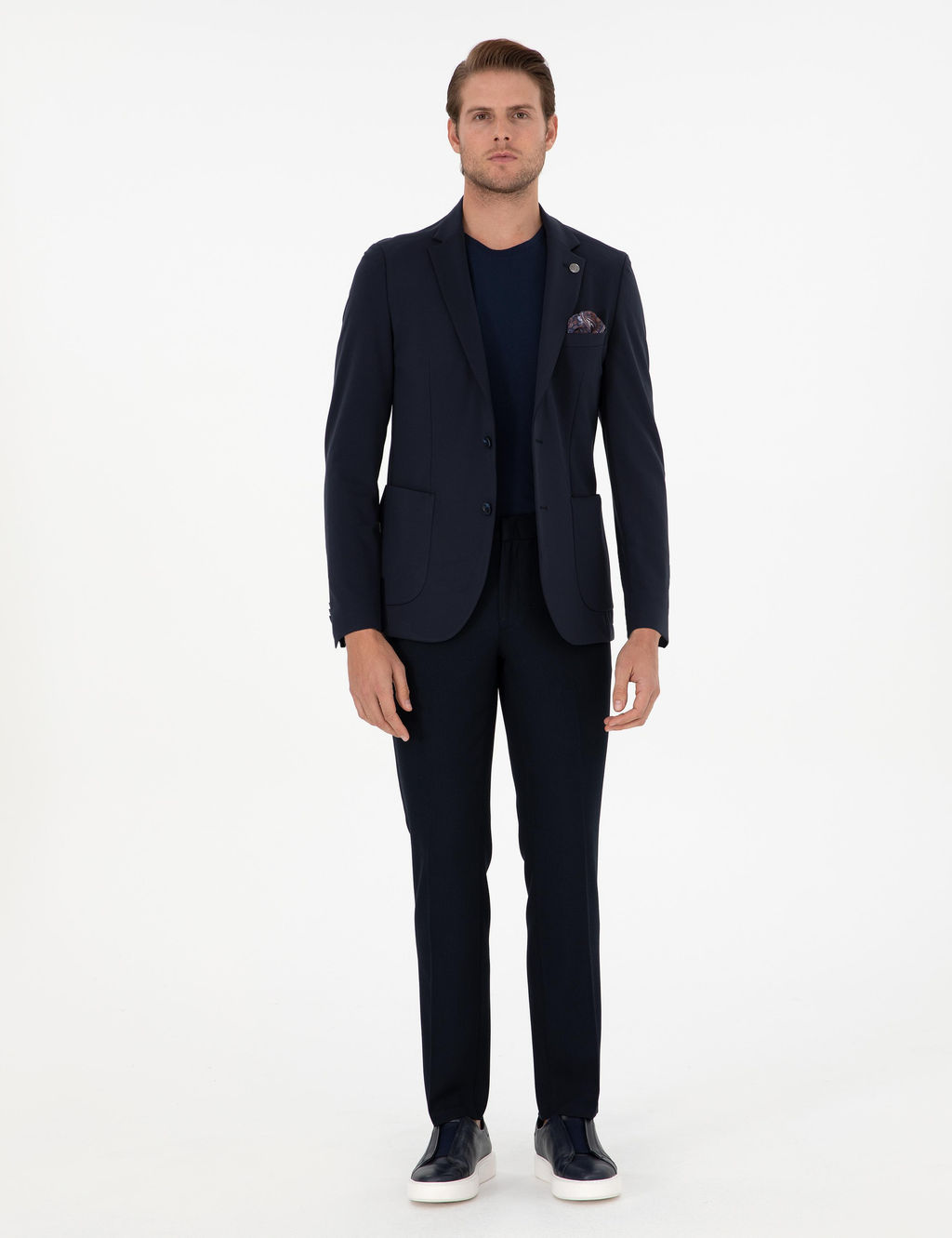 Lacivert Slim Fit Kuma_ Pantolon - Pierre cardin фото 3