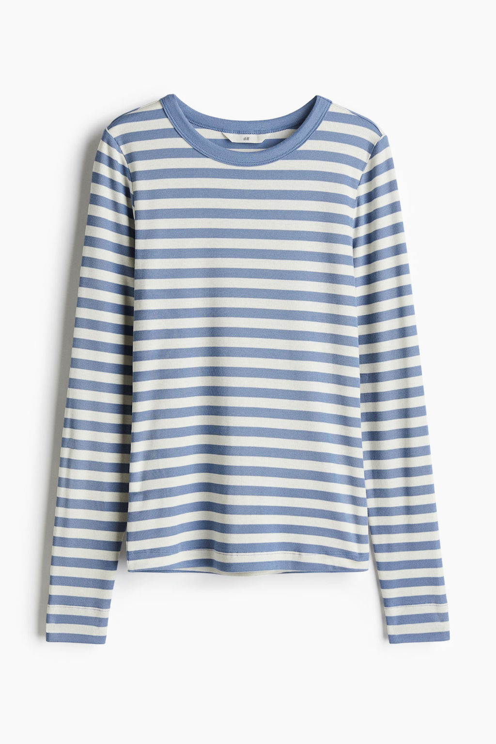 Camiseta en punto de canale - H&m фото 6