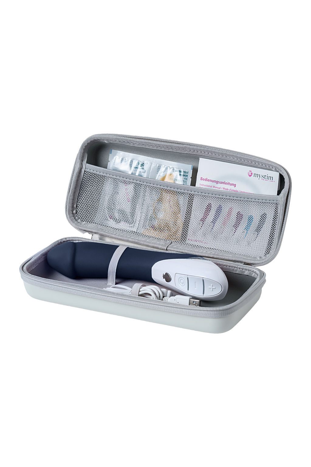 Вибратор Mystim Terrific Truman силиконовый, синий, 27 см  фото 10