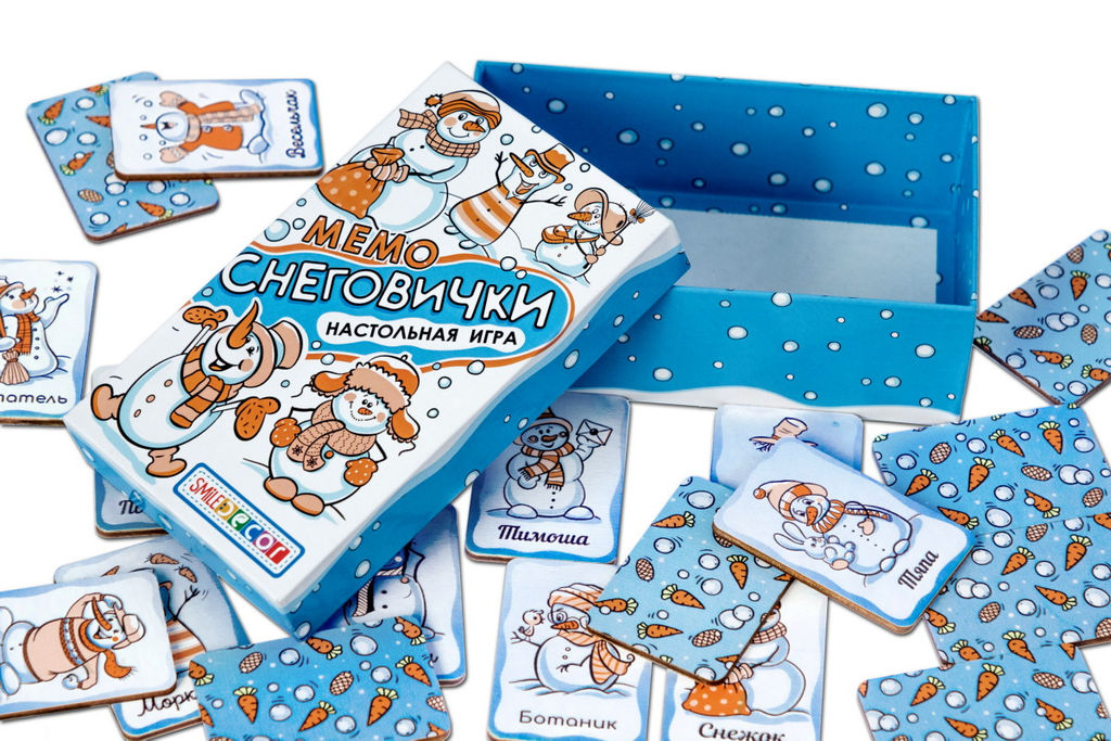 Настольная игра Мемо Снеговички - Smiledecor фото 3