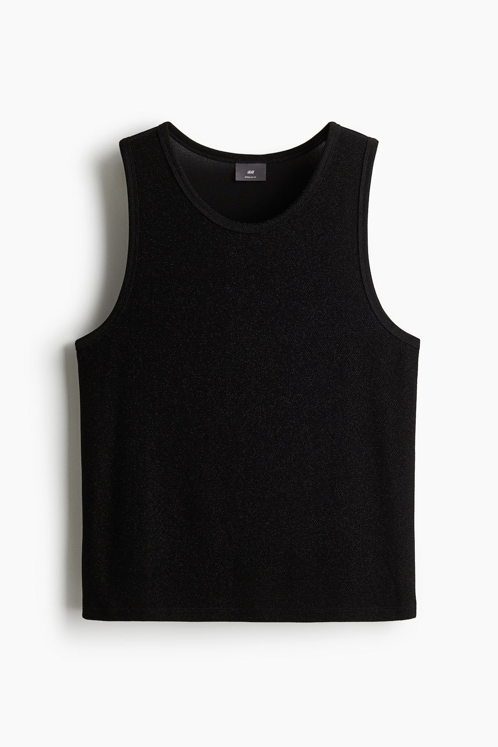 Camiseta metalizada sin mangas Regular Fit - H&m фото 5