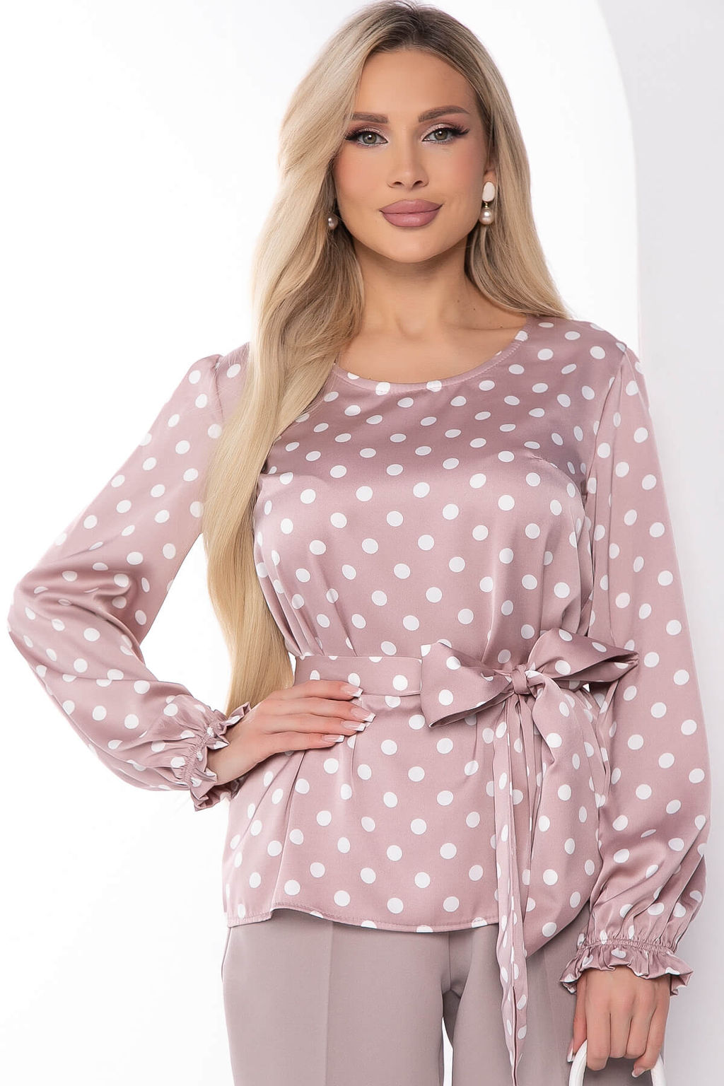 Блуза Тина (пудра) Б8098 - Lt collection фото 7