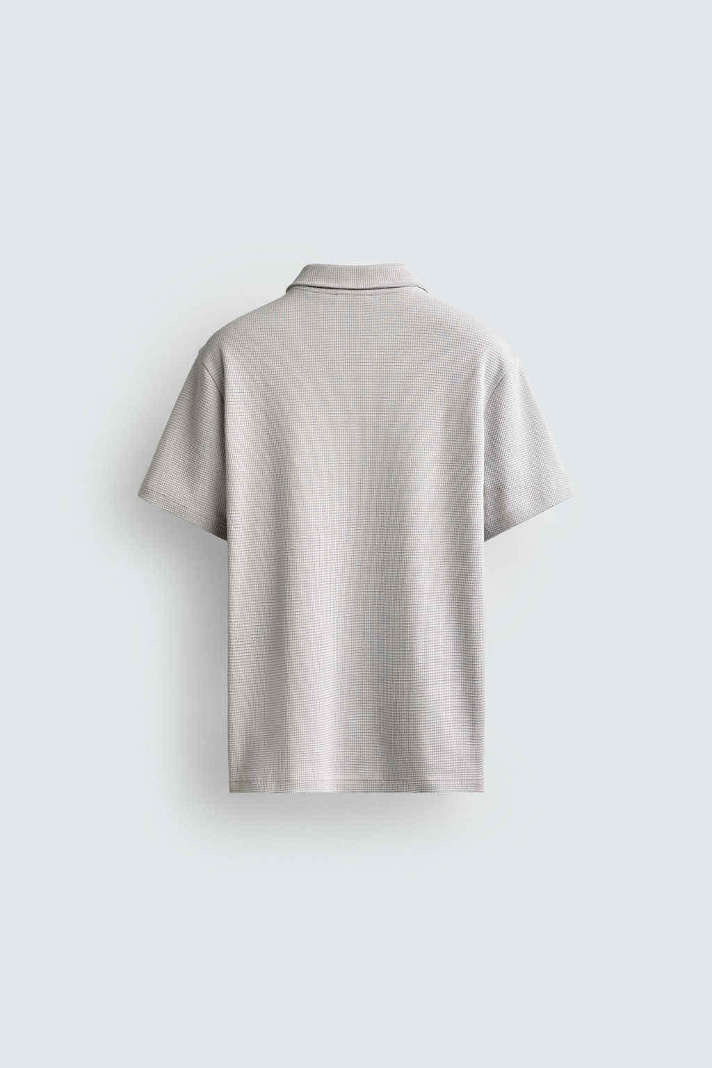 POLO ESTRUCTURA WAFFLE / Gris perla - Zara фото 9